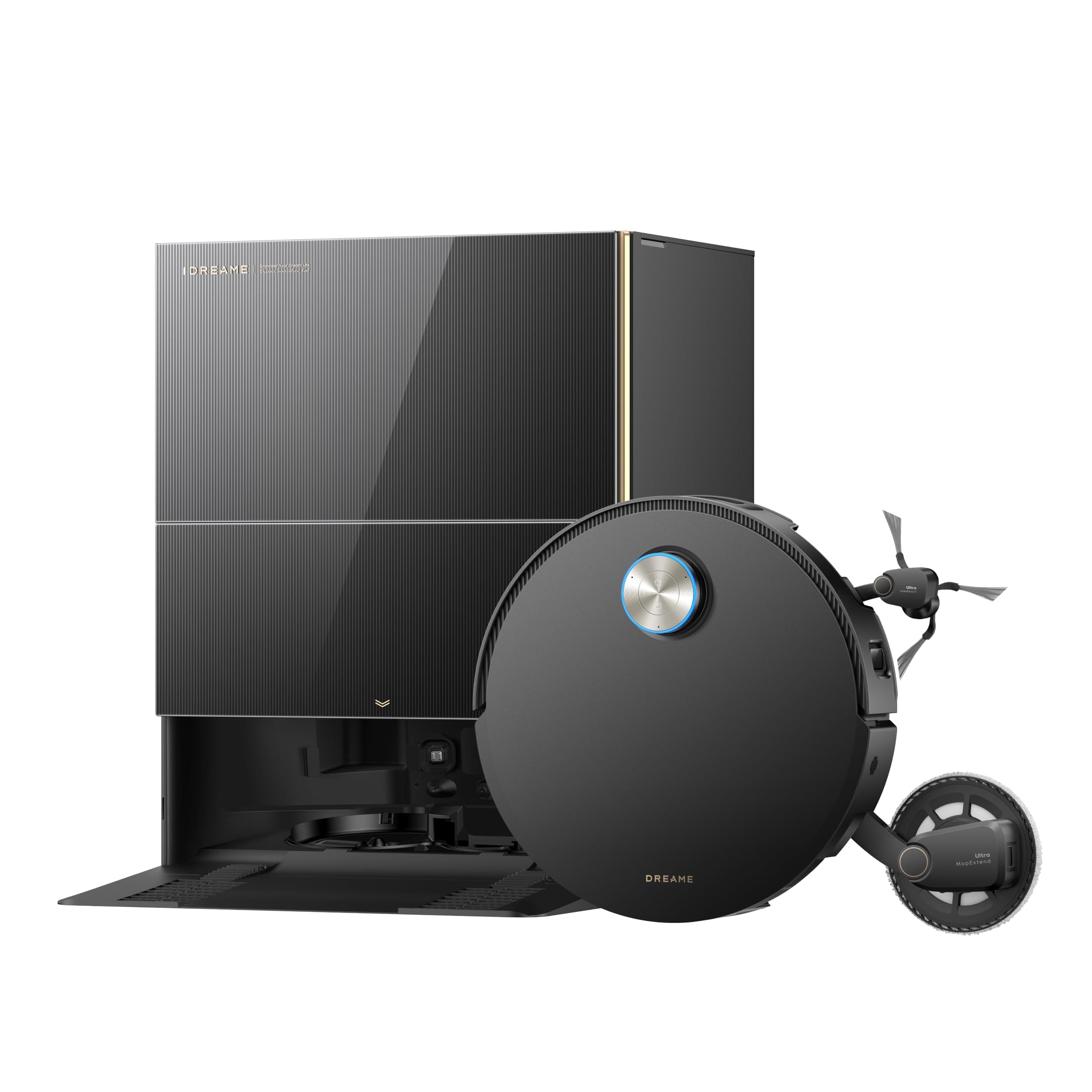 dreame X60 Pro Ultra Complete Robot Aspirateur Laveur avec Bras UltraExtend | aspiration 42 000 Pa, AI OmniSight, obstacles 10 cm, 11 A PowerMaster, lavage serpillières 100 °C, 100 % anti-emmêlement