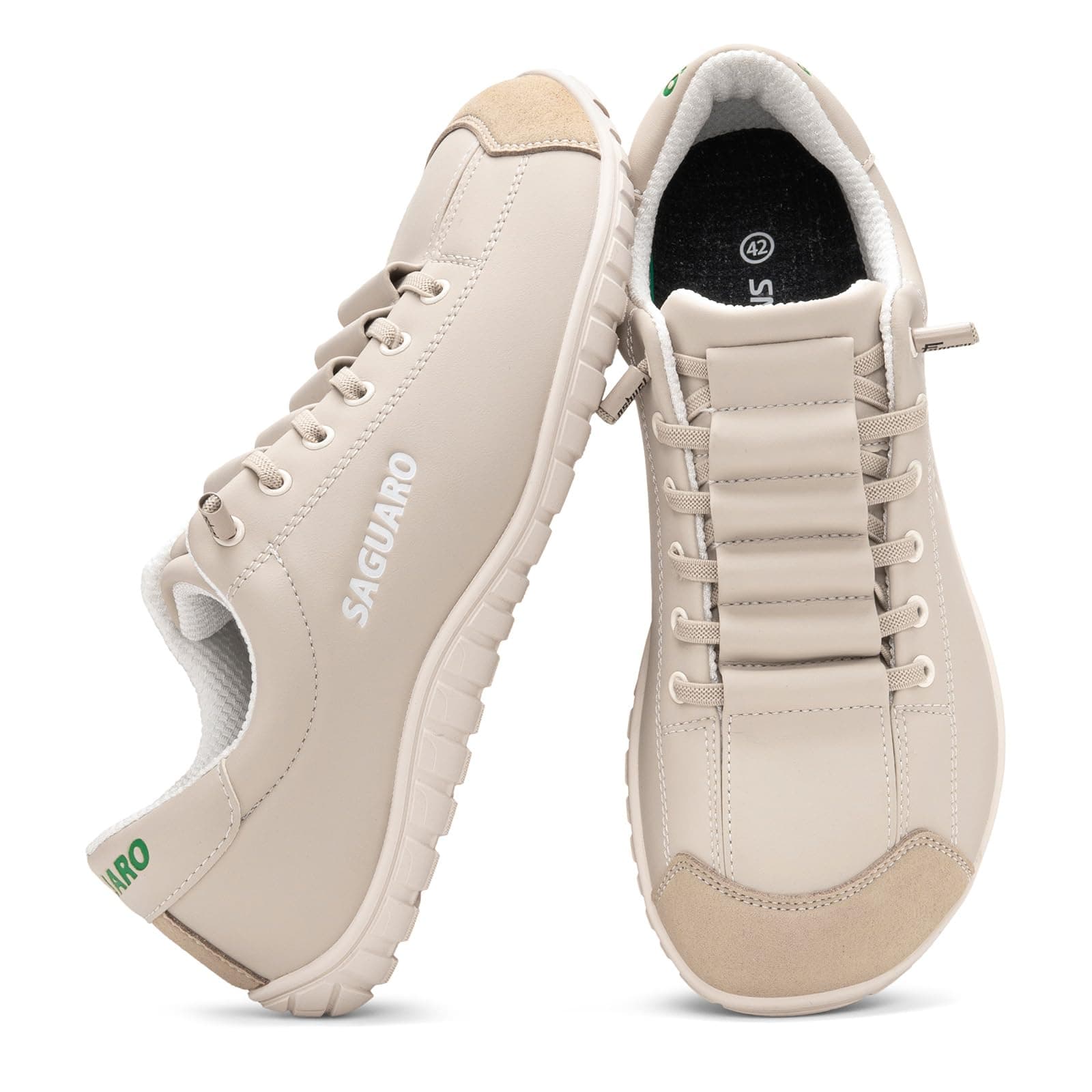 SAGUARO Zapatillas Barefoot Minimalistas Hombre Mujer - Zapatos Casual Deportivos Ligeros con Puntera Ancha y Suela Zero Drop para Trabajo, Viaje y Uso Diario,Gr.36-48