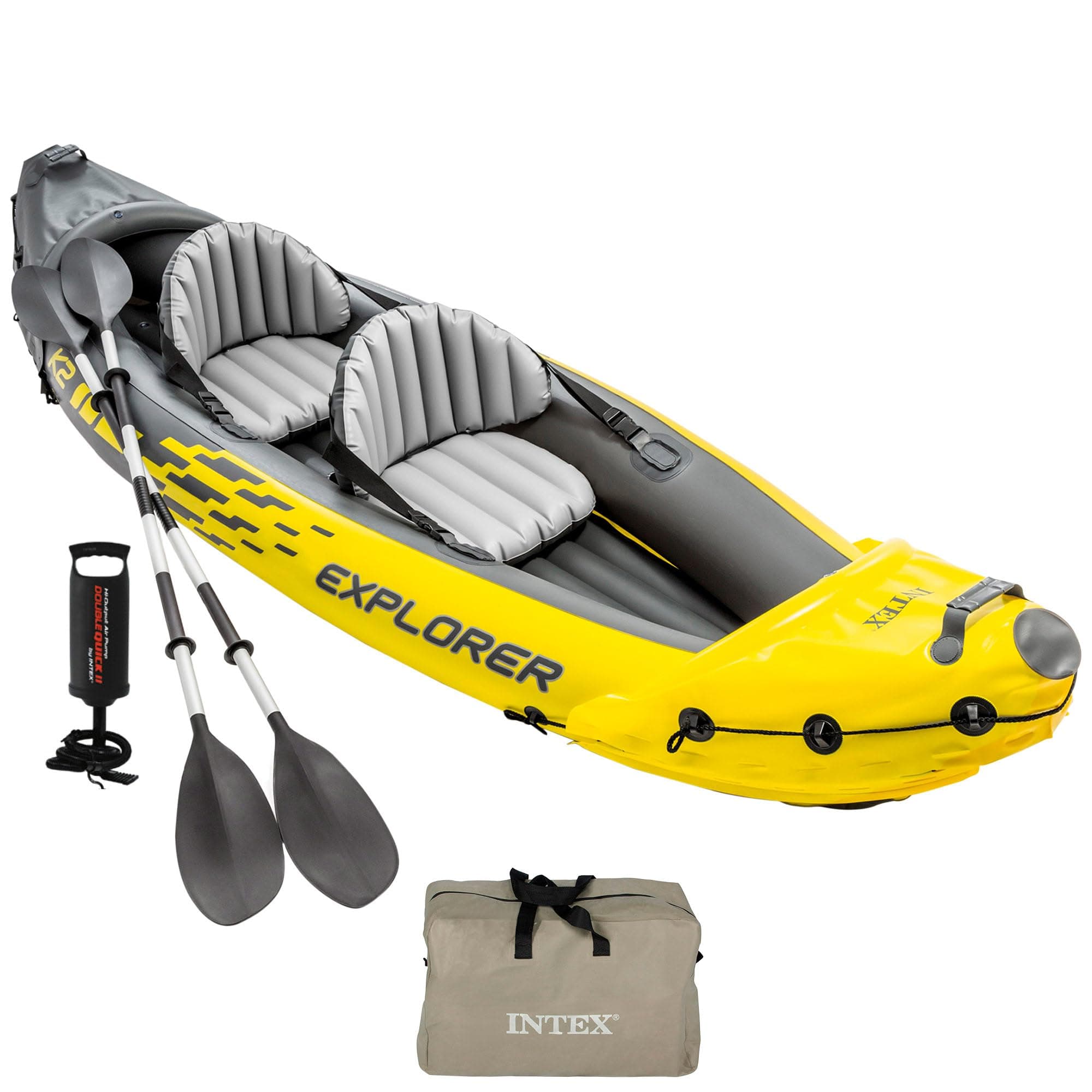 Intex Kayak Hinchable para Adultos Explorer K2 para 2 Personas (68307)