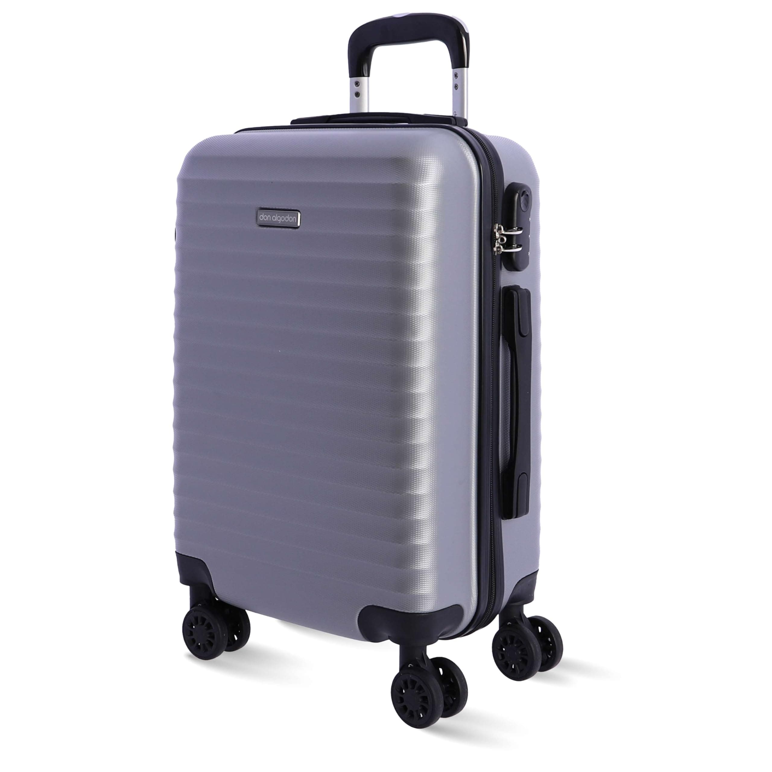 DON ALGODON - Maleta Cabina 55x40x20 - Maletas de Viaje Cabina Resistente Ryannair - Trolley Equipaje para Avion Resistente con 4 Ruedas de 360º y Candado Numérico, Iris