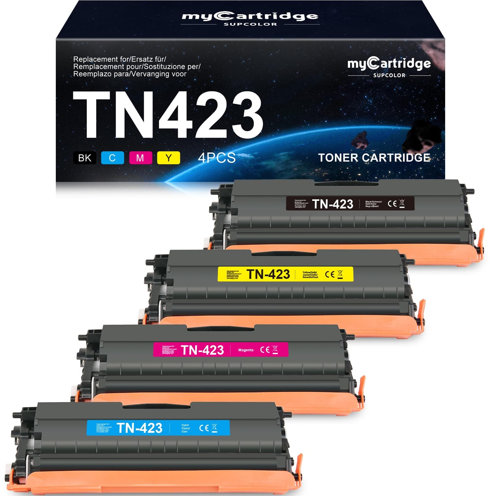TN423 MFC-l8690CDW Toner TN-423 TN423 MFC-L8900CDW HL-L8260CDW 4-Pack | Compatible avec Brother MFC-L8690CDW MFC-L8900CDW HL-L8260CDW HL-L8360CDW DCP-L8410CDW MFC-L8690CDW Toner