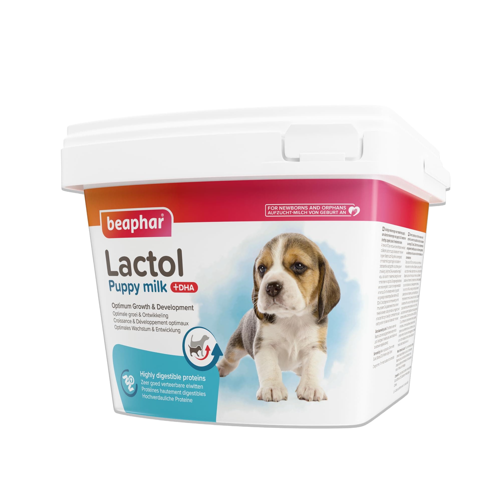 Beaphar – LACTOL – Lait maternisé pour Chiot en Poudre – Enrichi en DHA – Source de protéines de Haute qualité – pour Chiot Non sevré, Femelle gestante ou allaitante et Chien âgé ou Malade – 1 kg