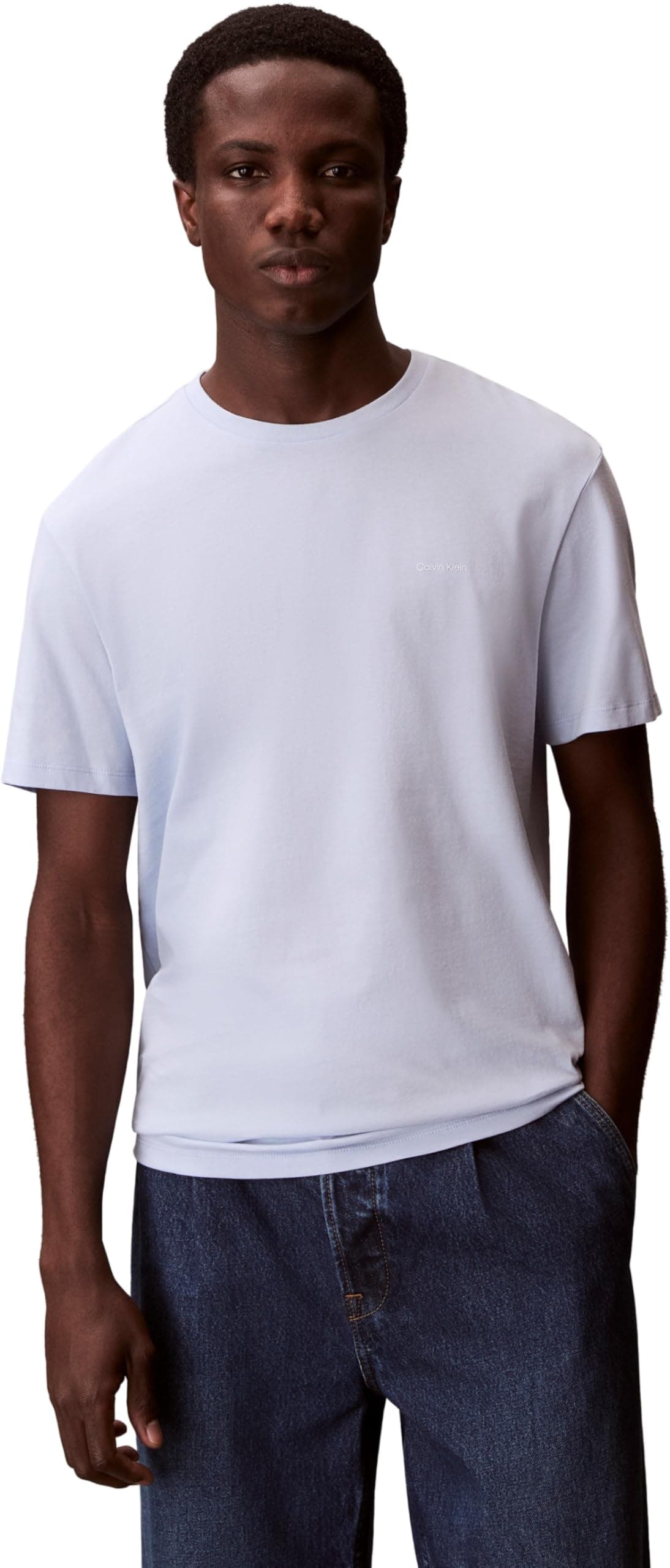 Calvin Klein SS Micro Logo Crewneck Tee Lv04lc255g Magliette Uomo (Pacco da 1)