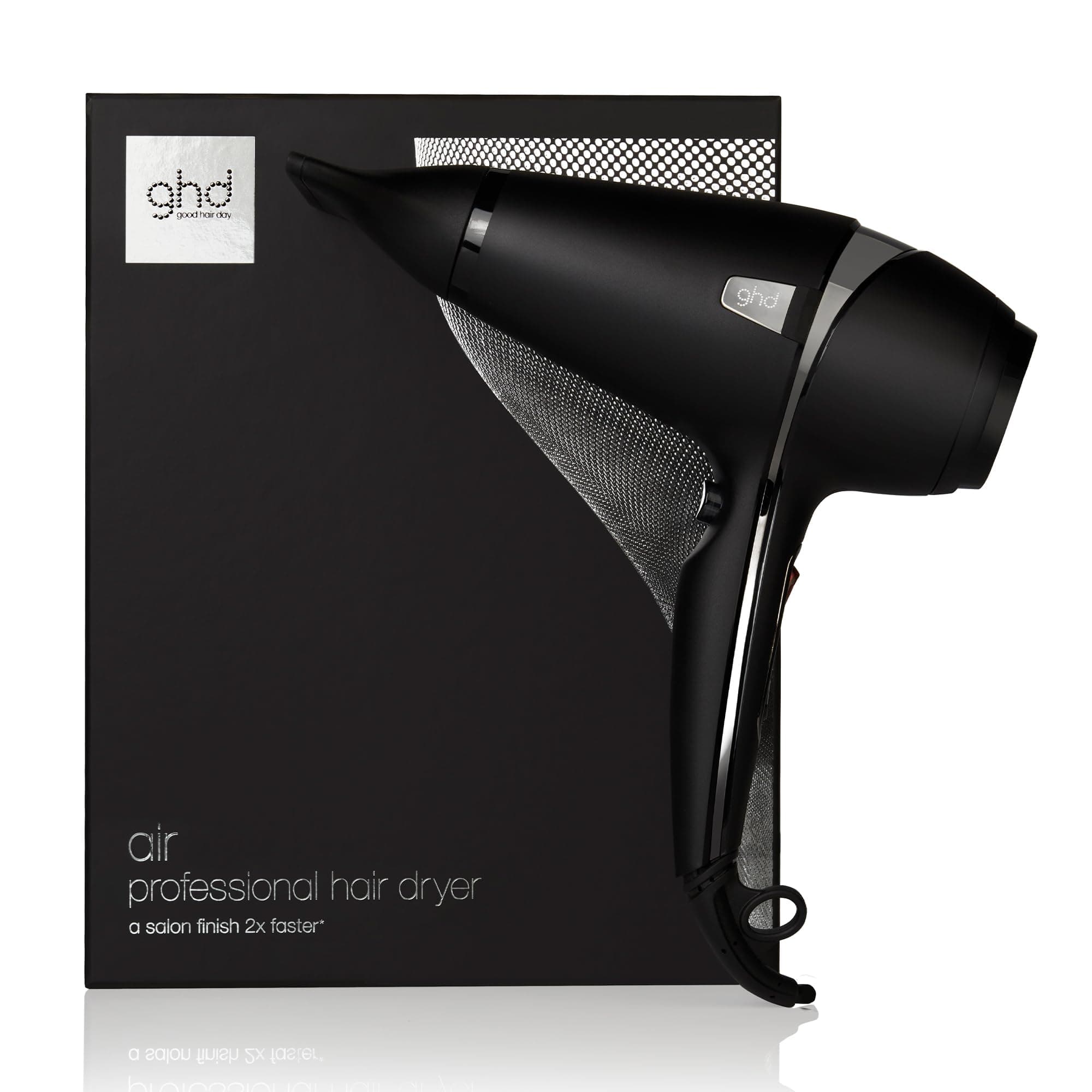 ghd - Sèche-cheveux ghd Air - Sèche-cheveux professionnel (Noir) - Séchage et coiffage rapide - Réduit les frisottis - Températures et puissances réglables - Idéal pour tous types de cheveux
