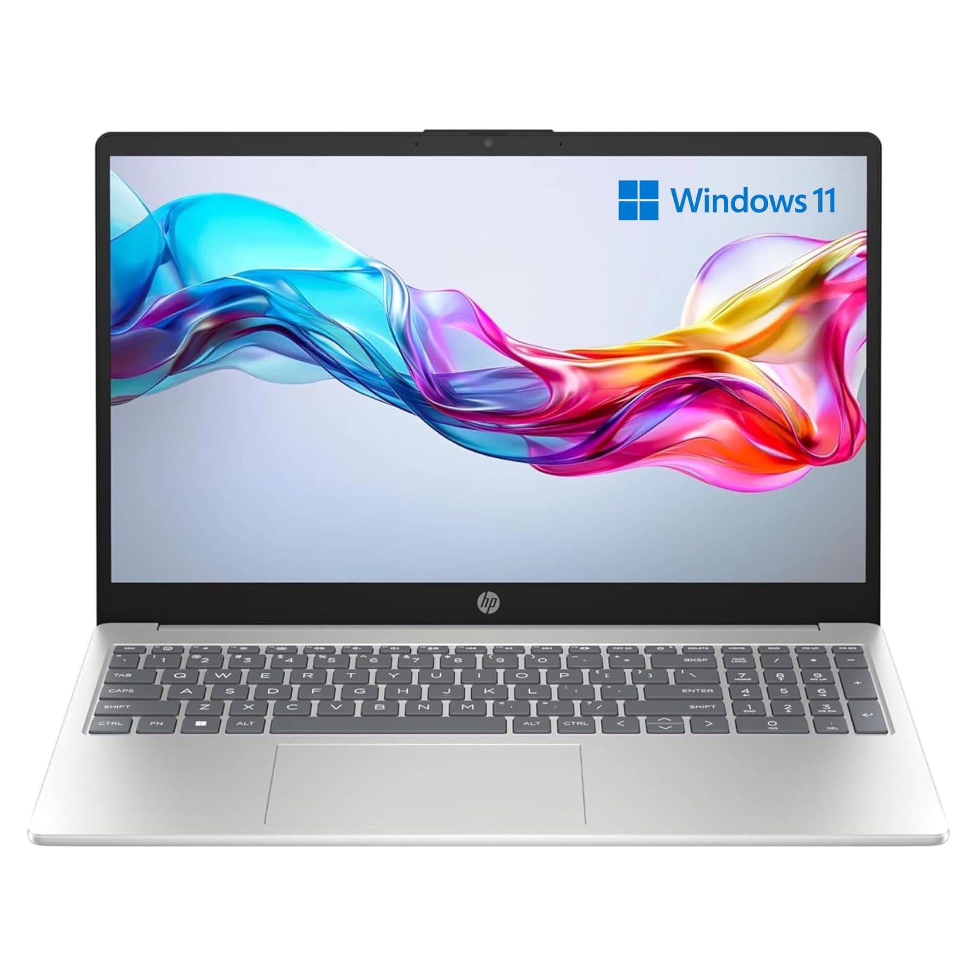 HP Laptop 15-fc0020sl 15.6" FHD AMD Ryzen 3 7320U 8GB 256GB | Display antiriflesso, SSD veloce, Windows 11, connettività USB-C e HDMI, ideale per studio, lavoro e smart working quotidiano