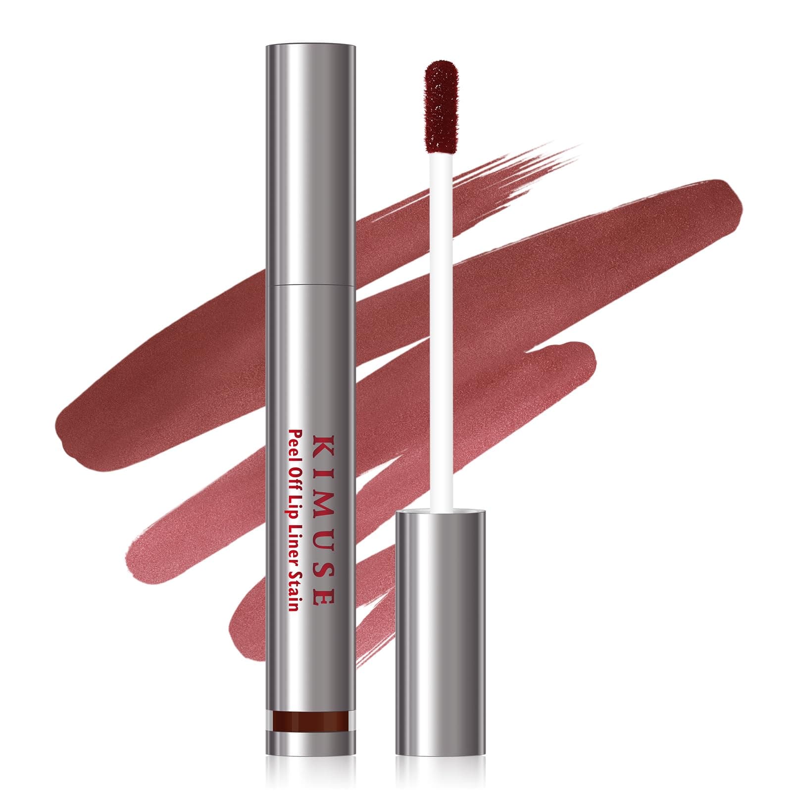 KIMUSE Peel Off Lip Liner Stain, Matita per contorno labbra, Tattoo Rossetto Lunga Durata Lip Liner, impermeabile e rimovibile, sfoderabile, Matte Finish