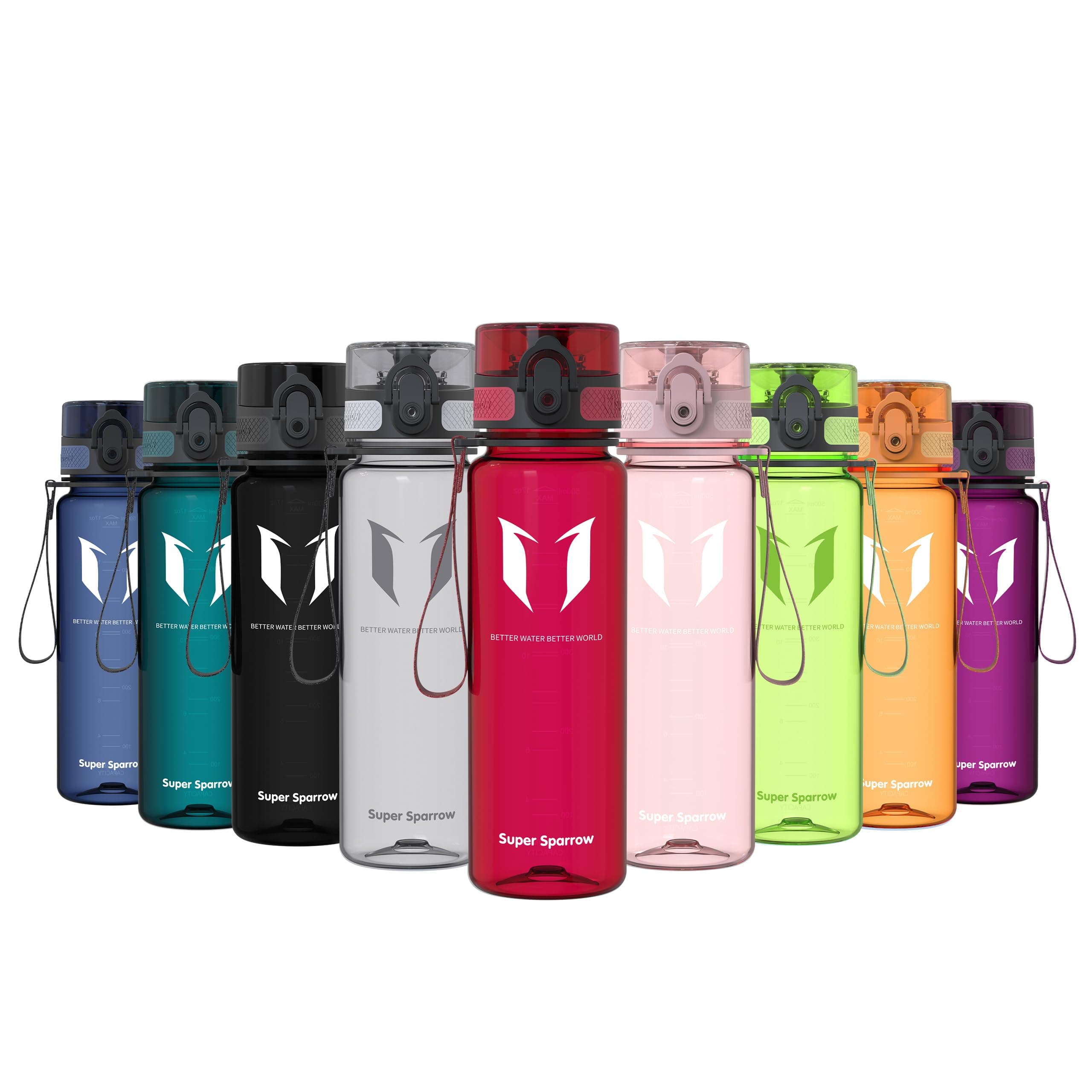Super Sparrow Botella de Agua Deportiva -350ml & 500ml & 750ml & 1000ml - Sin BPA
