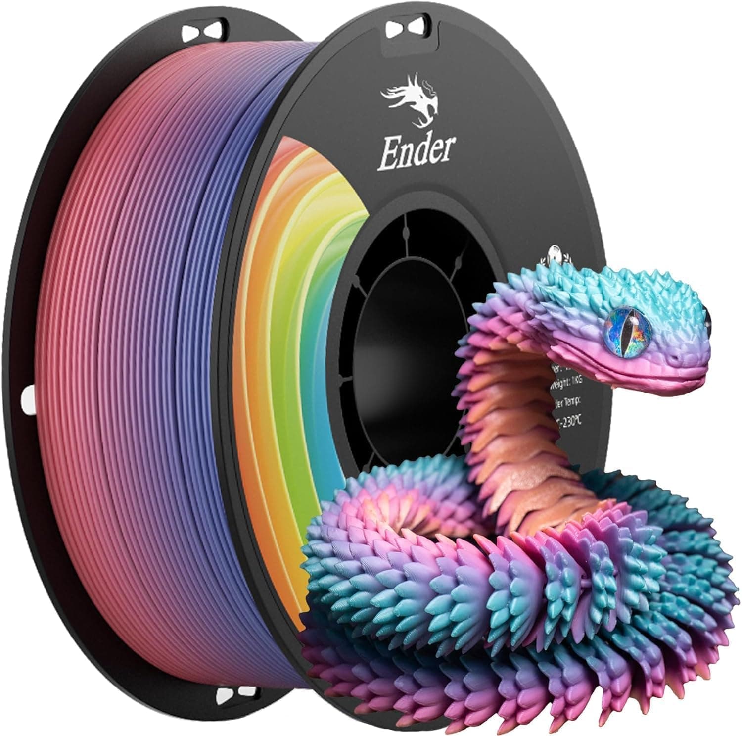 Creality Filamento PLA 1.75mm 1KG, Filamento para Impresora 3D Precisión Dimensional +/- 0.02mm, Carrete Filamento 3D, para Mayoría Impresoras 3D