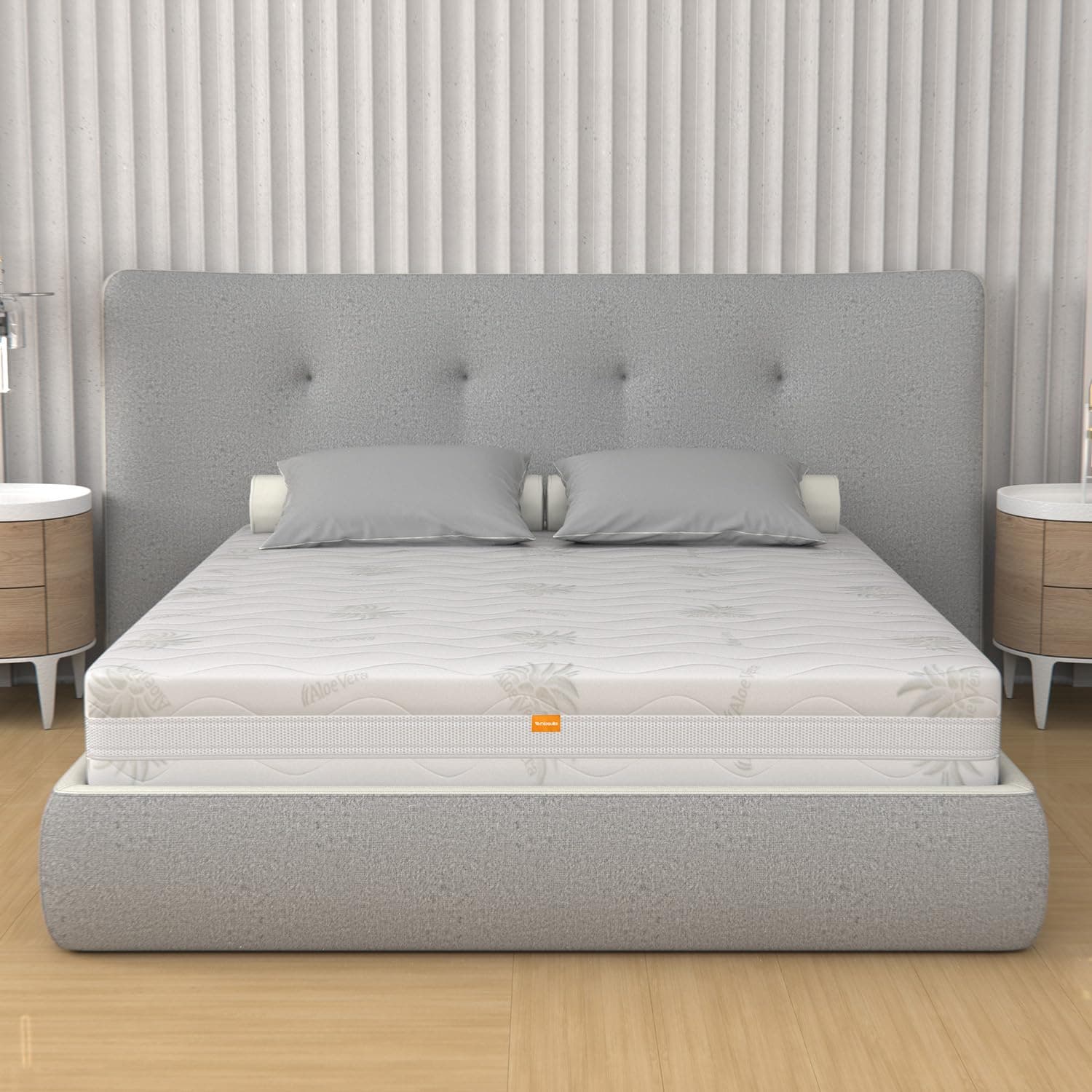 AILIME SRL Materasso Memory Foam Singolo 85X200 Alto 26 CM SFODERABILE Ortopedico con Dispositivo Medico Prime