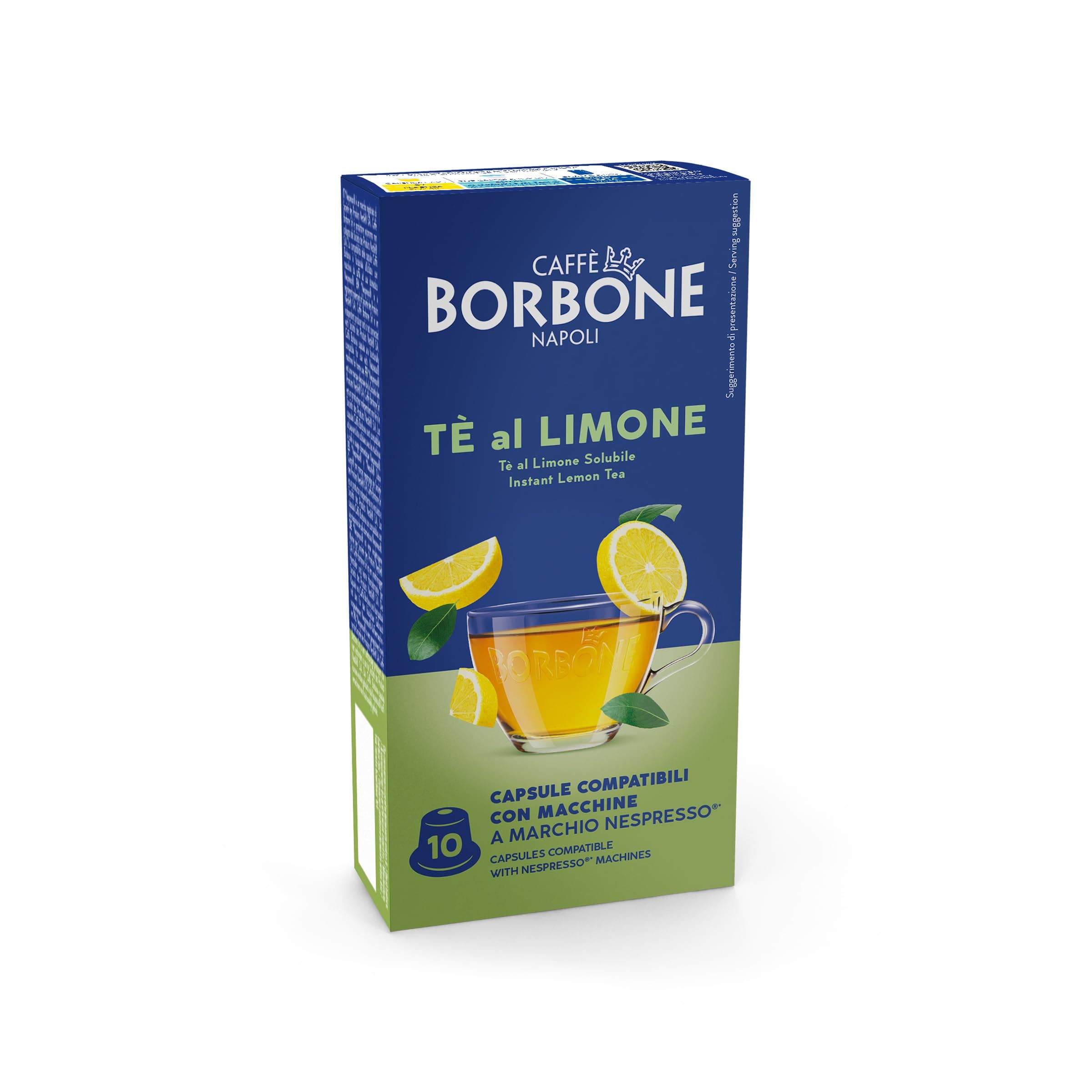 Caffè Borbone Tè al Limone Solubile - 60 capsule (6 confezioni da 10) - Compatibili con le Macchine ad uso domestico Nespresso*