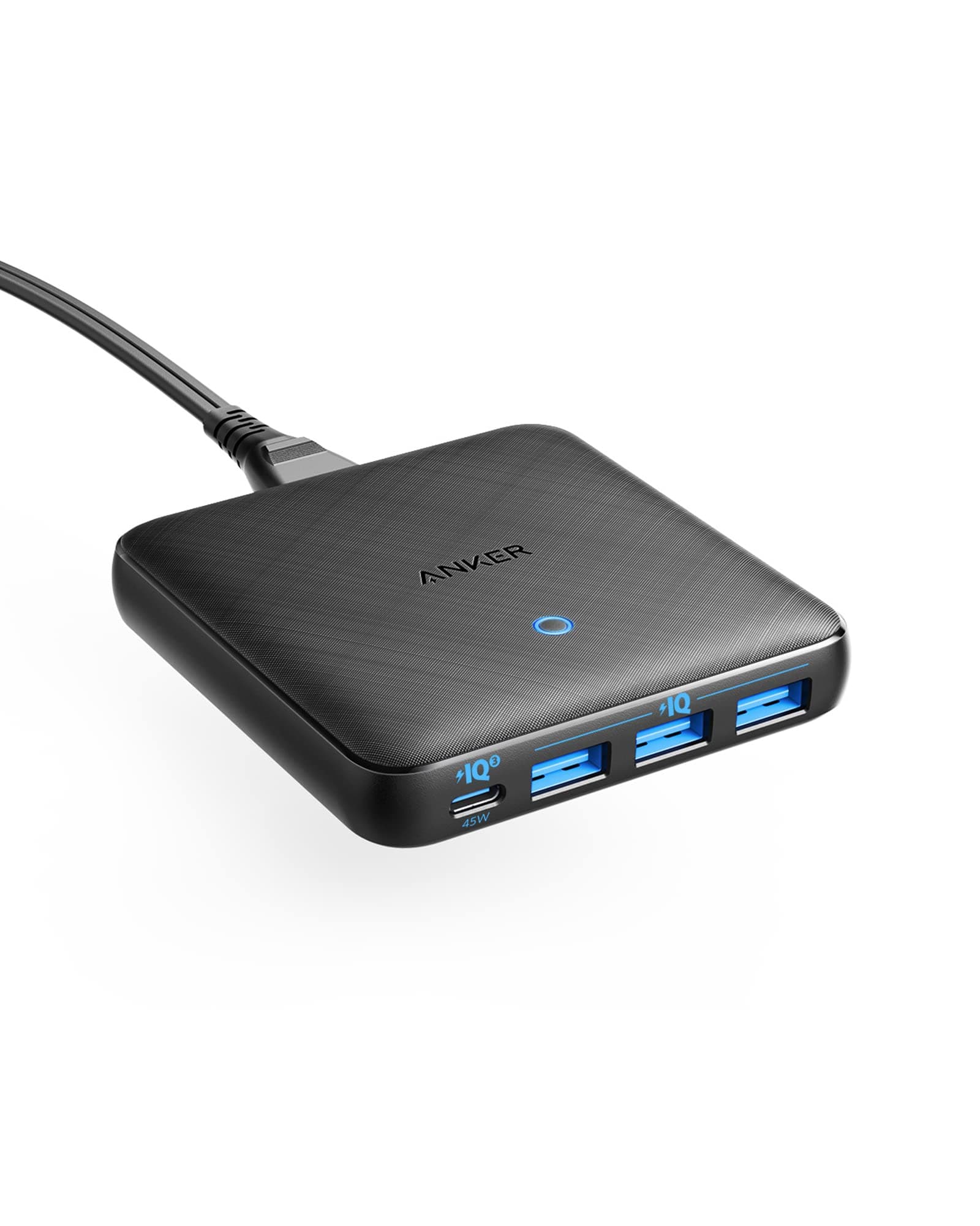 Anker 65W 543 Ladegerät USB C Netzteil, 65W 4-Port PIQ 3.0 & GaN 45W USB-C, Für MacBook, Laptops, iPad Pro, iPhone 17/16/15/14 Serie, Galaxy S25, Note 20