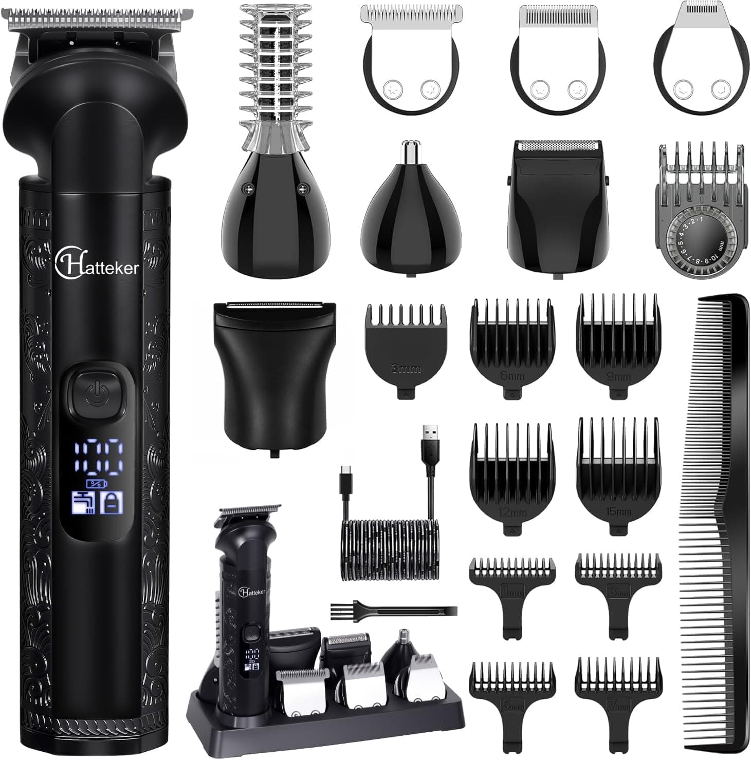 Hatteker Cortapelos inalámbrico para hombre