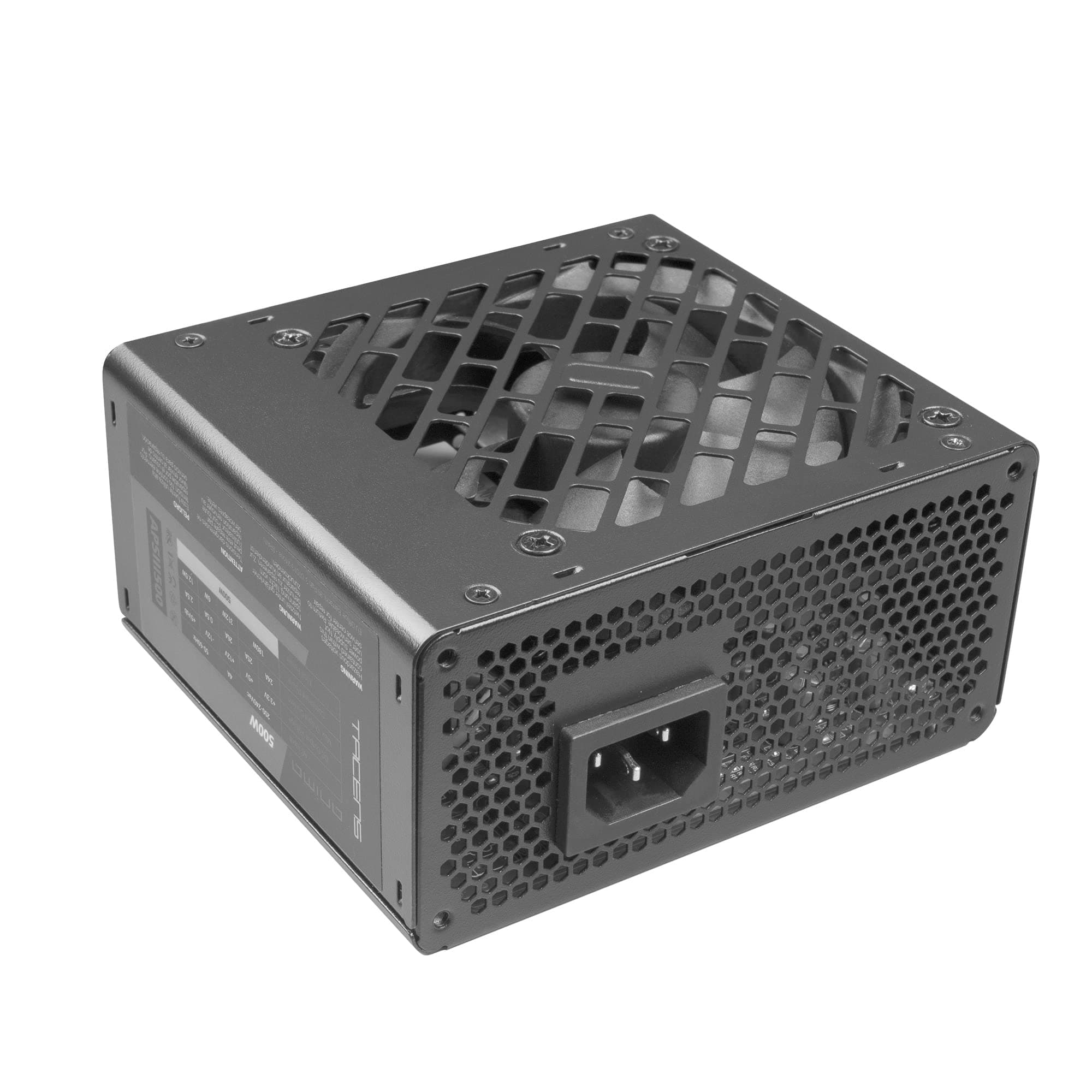 TACENS Anima APSIII500, Fuente Alimentación PC SFX 500W, Tecnología SMD 85% Bronze 12V, Ventilador Ultra-silencioso 9cm, Negro