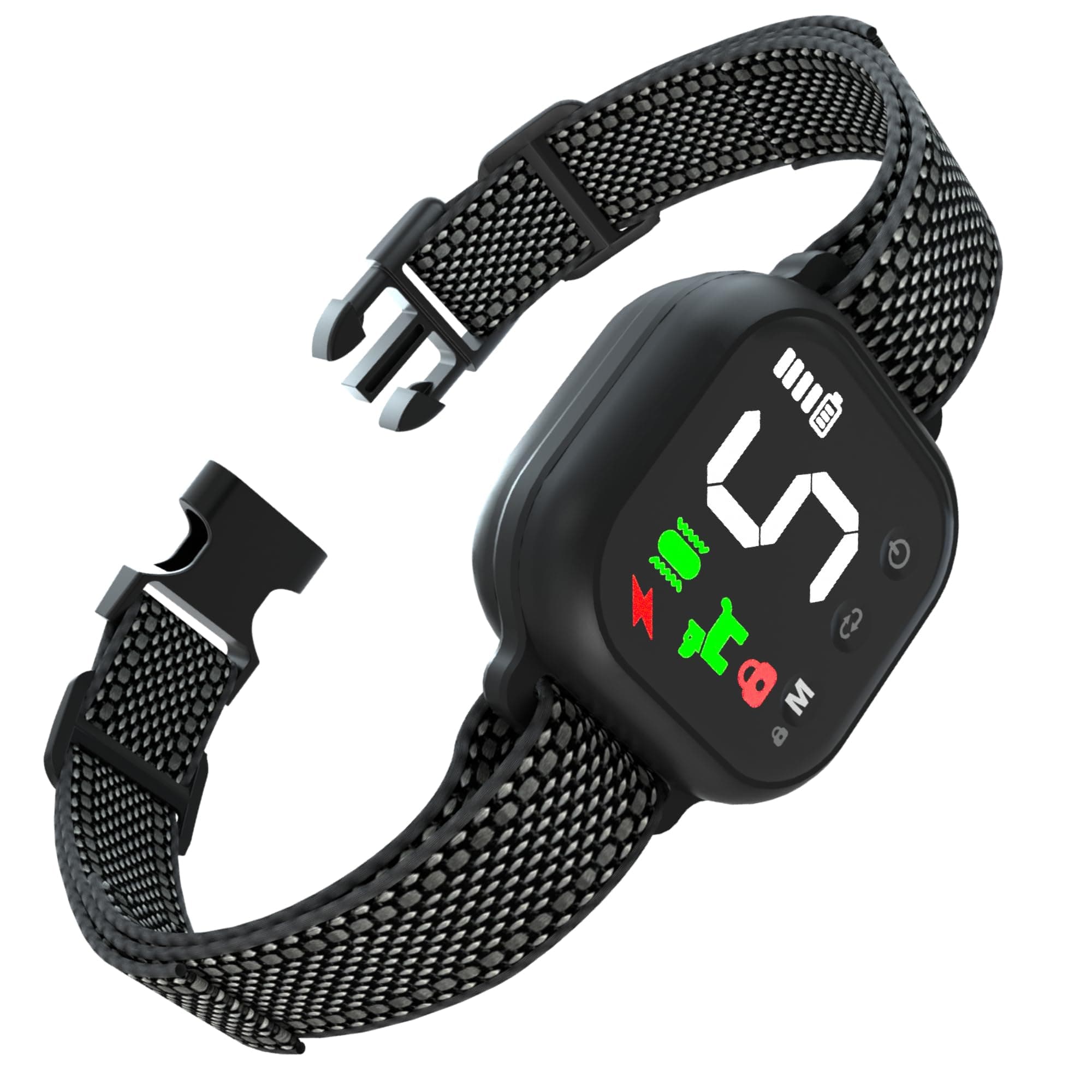 Meloive Collier Anti Aboiement Chien,Collier Anti-aboiement Intelligent,4 Modes Son/Vibration/Choc Statique,IP67 Étanche et Rechargeable pour Petit Gros Chien,Noir