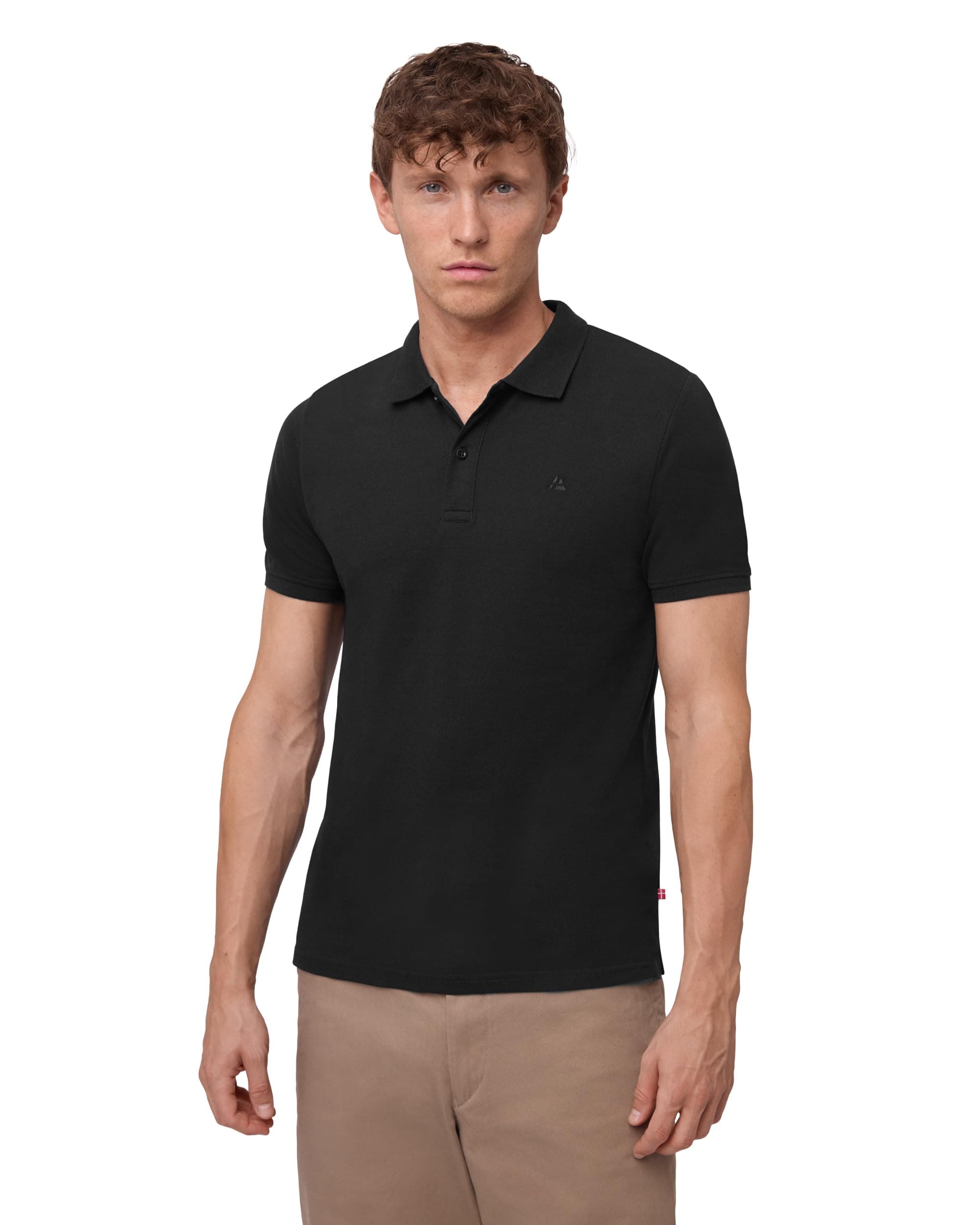 DANISH ENDURANCE Maglietta Polo Uomo Manica Corta in Cotone Biologico Premium, Polo T-Shirt Uomo, 1 o 2 Paia