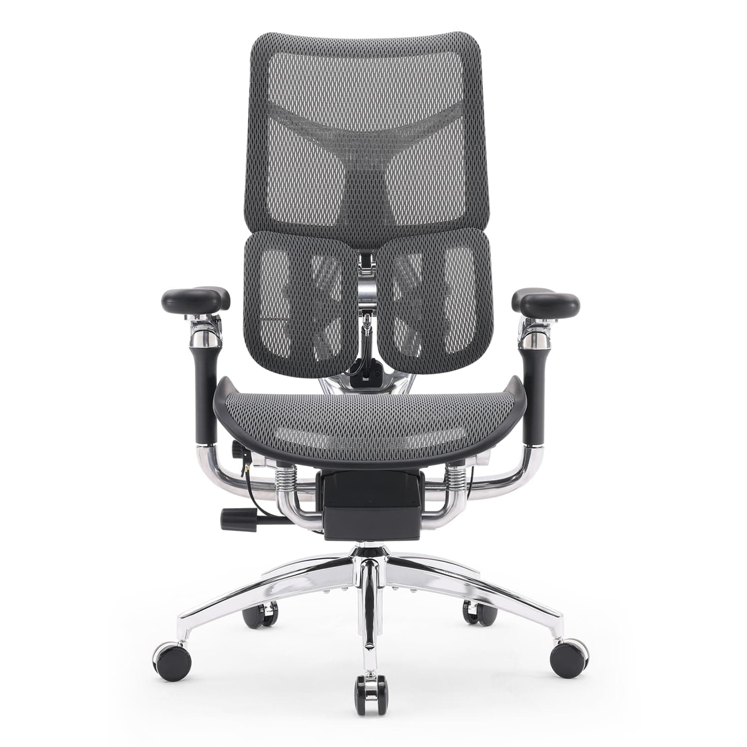 SIHOO Doro S300 Chaise de Bureau Ergonomique, Chaise d'ordinateur, Chaise de Jeu avec Support Lombaire Dynamique Double, accoudoirs coordonnés 6D(Maillage Noir Anthracite Velours), Expédiée en 2 Colis