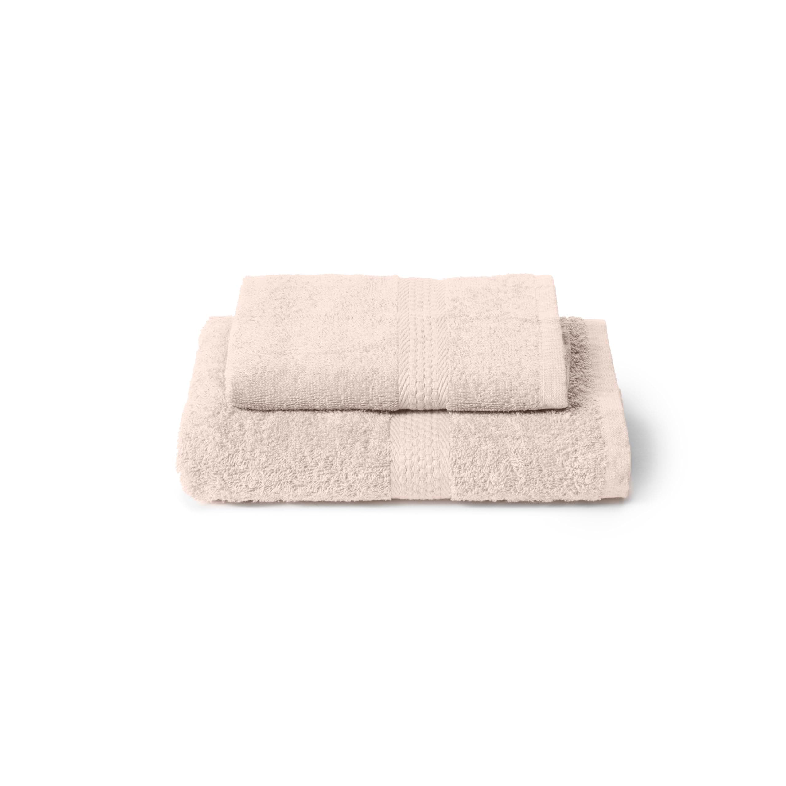 Caleffi Set Asciugamani Bagno Viso e Bidet in Cotone, Asciugamani Resistente a Lavaggi, Include 1 Asciugamano Viso 55x100 cm e 1 Asciugamano Bidet Ospite 40x60 cm, Asciugamani 2 Pezzi