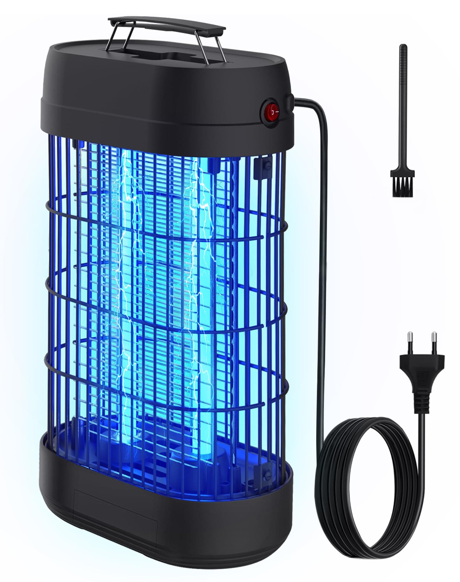 Regevo Lampe Anti Moustique, 18W UV Tue Mouche Eléctrique Couvrant 80m², Anti Insectes Moucherons Mites Intérieur Extérieur,Piège à Moustique pour Jardin Terrasse Piscine Chambre Maison Cuisine
