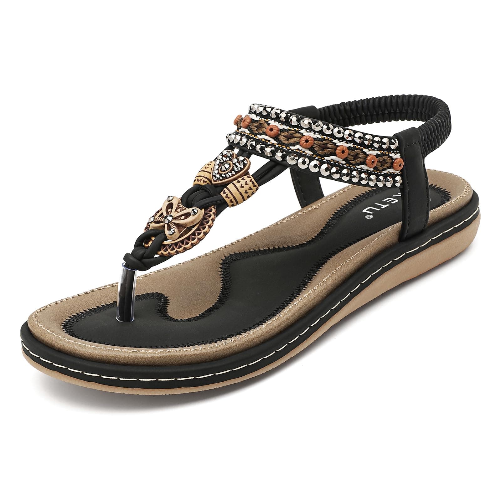 Acfoda Bohemien Sandali Donna Estive Comode infradito da Spiaggia