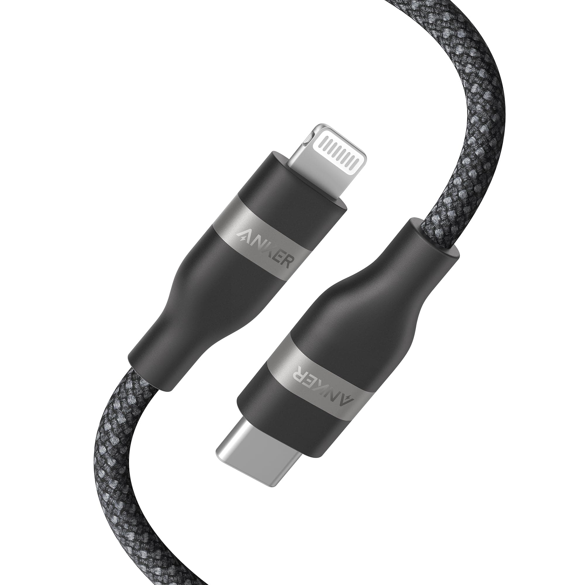 Anker USB C Lightning Kabel, Upcycled-Flechtgewebe USB C auf Lightning Kabel 90cm, ultra-schnelles Ladekabel für iPhone 14/13/12/11 Serie und mehr