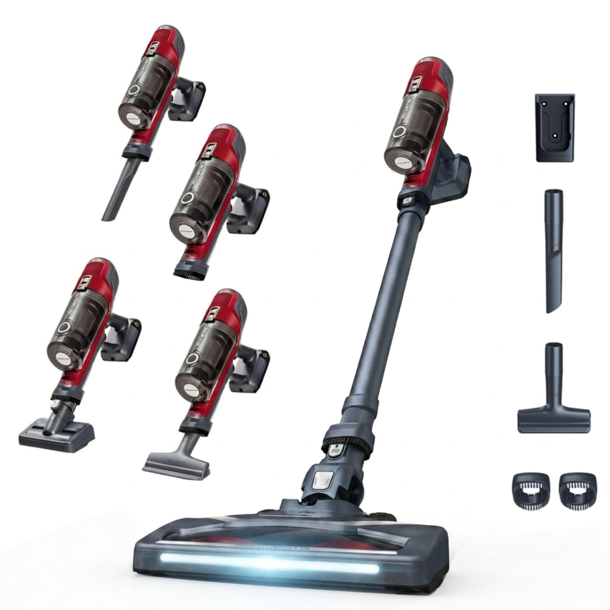 Rowenta XPert 6.60 Aspiradora 3 en 1 multiespacios, batería de alto rendimiento, 2 velocidades con gatillo Boost, diseño ligero y portátil, incluye accesorio para mascotas, color rojo RH6878