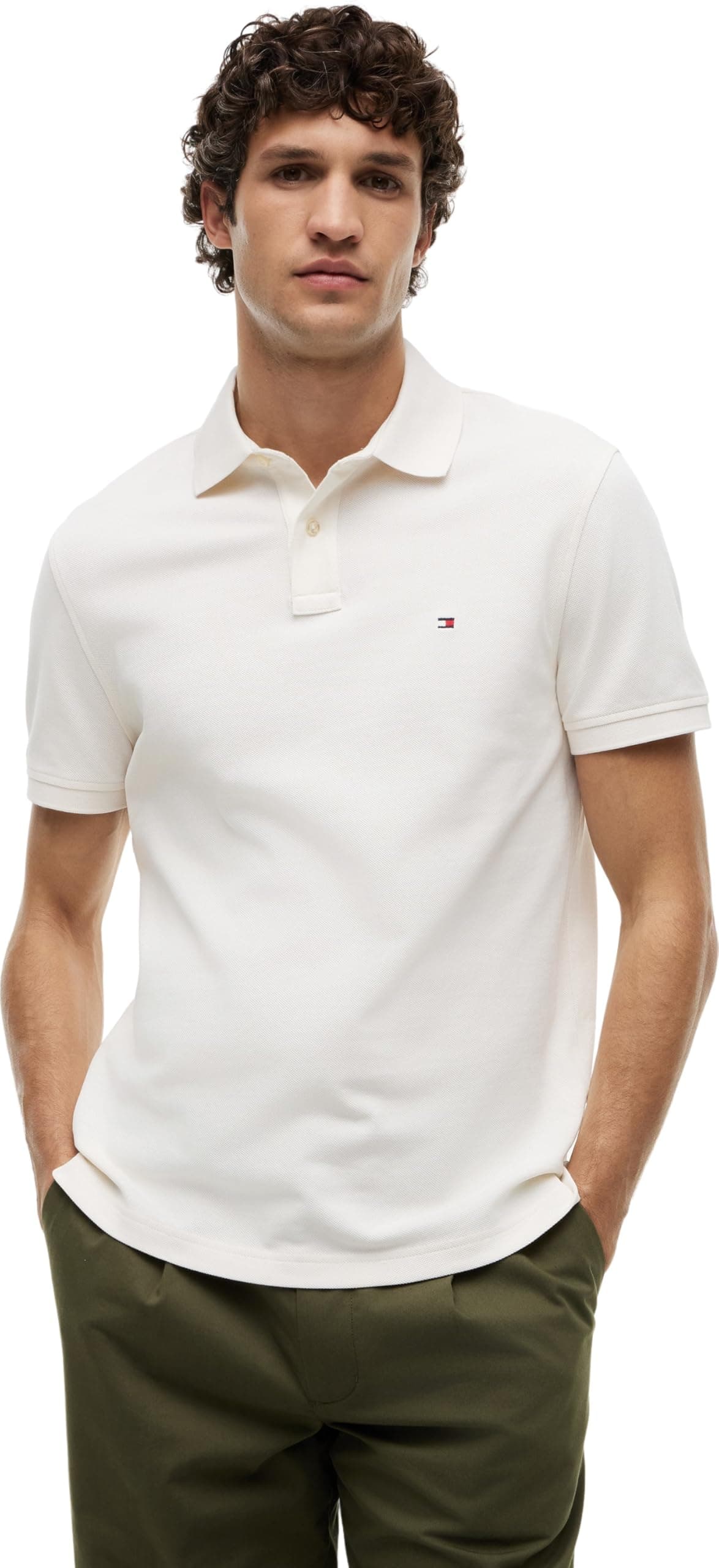 Tommy Hilfiger Uomo Maglietta Polo Maniche Corte 1985 Regular Fit