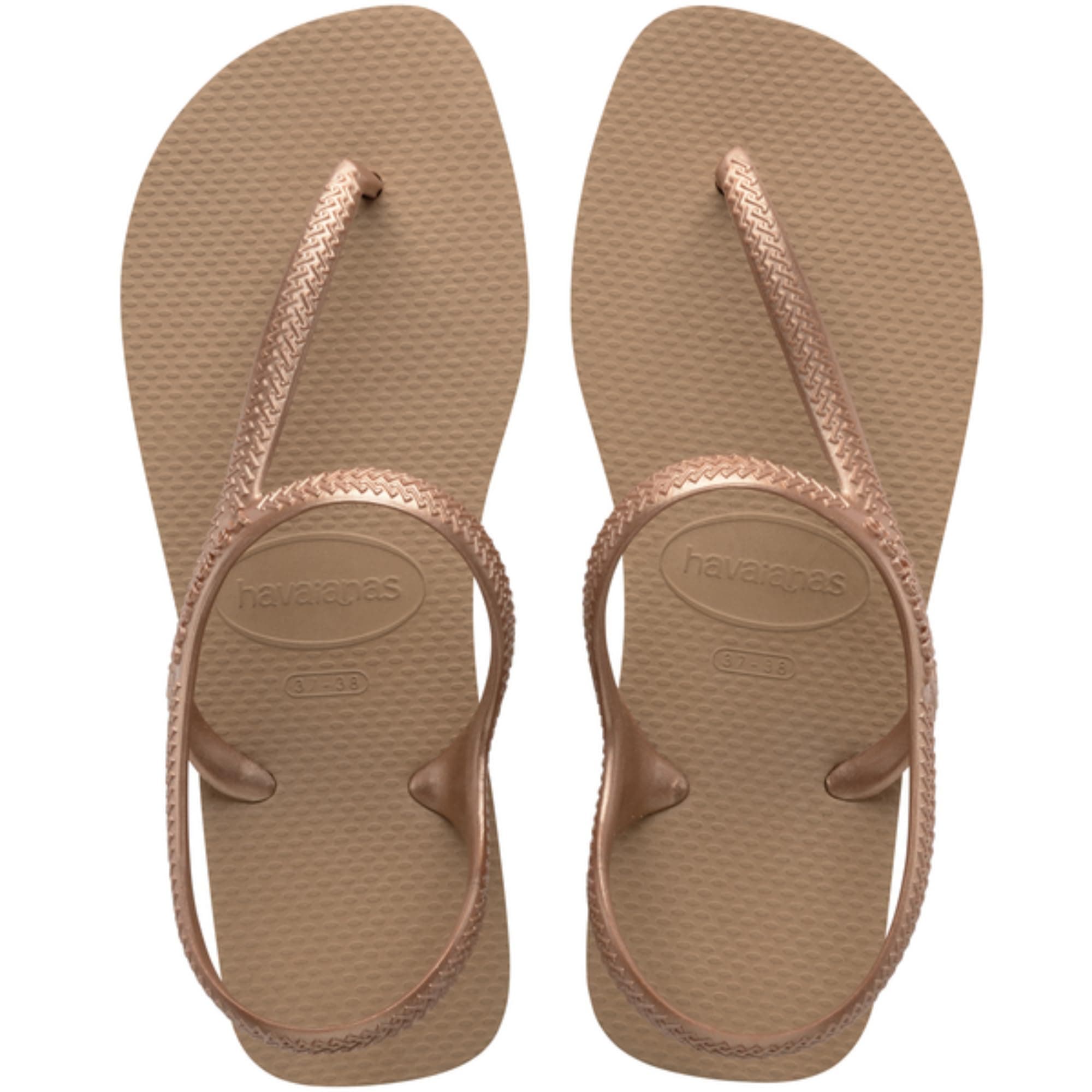 Havaianas - Flash Urban, Sandales Confortables, Élégantes et Polyvalentes, Fermeture à la Cheville, Lanières Métallisées Croisées, Femme