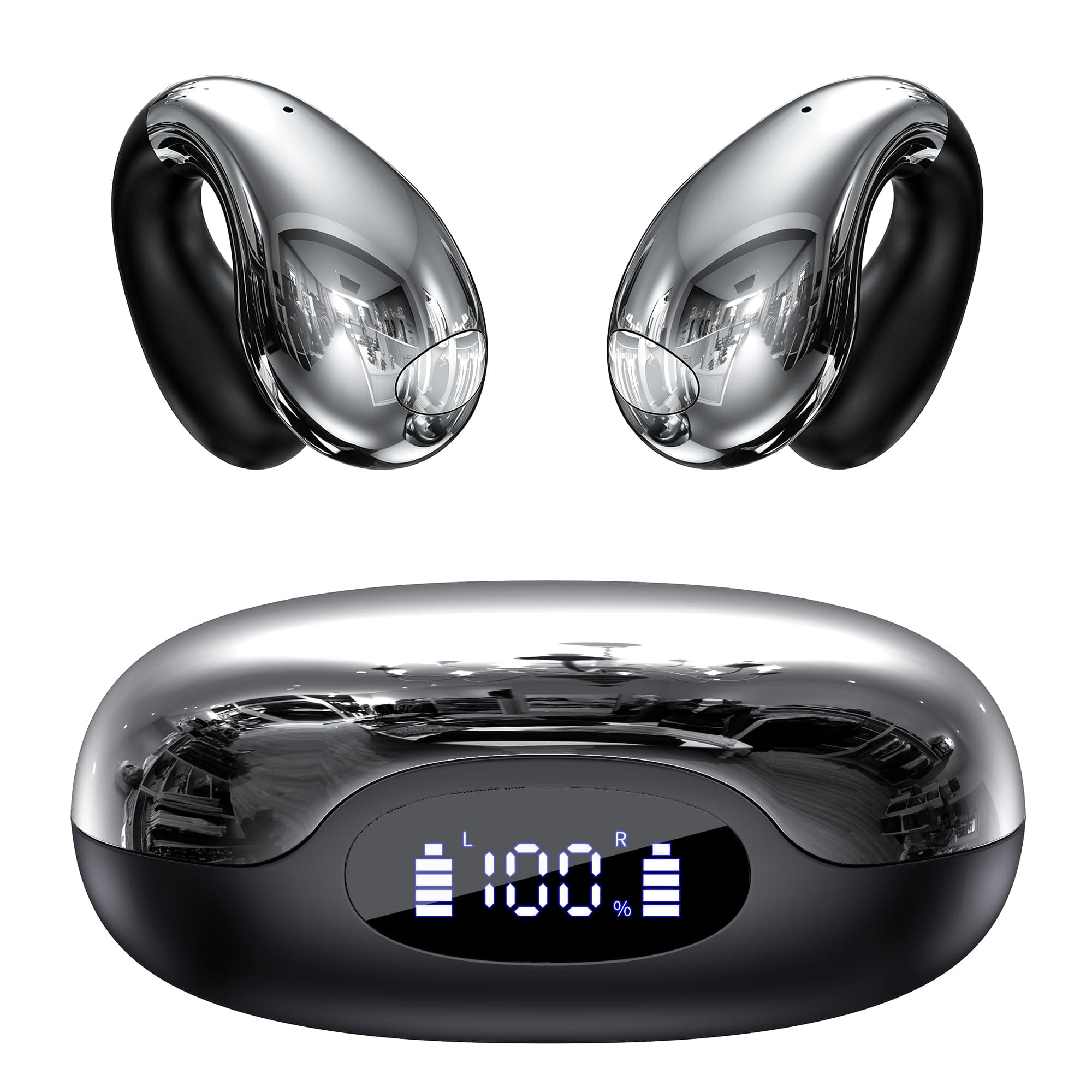Boytond Auriculares Traductor En Tiempo Real - Traductor Instantaneo de Voz, Auriculares Inalambricos con IA, 164 Lenguas, Traducción Simultánea, Audio Hi-Fi y Pinganillo Multilingüe, Abismo Negro