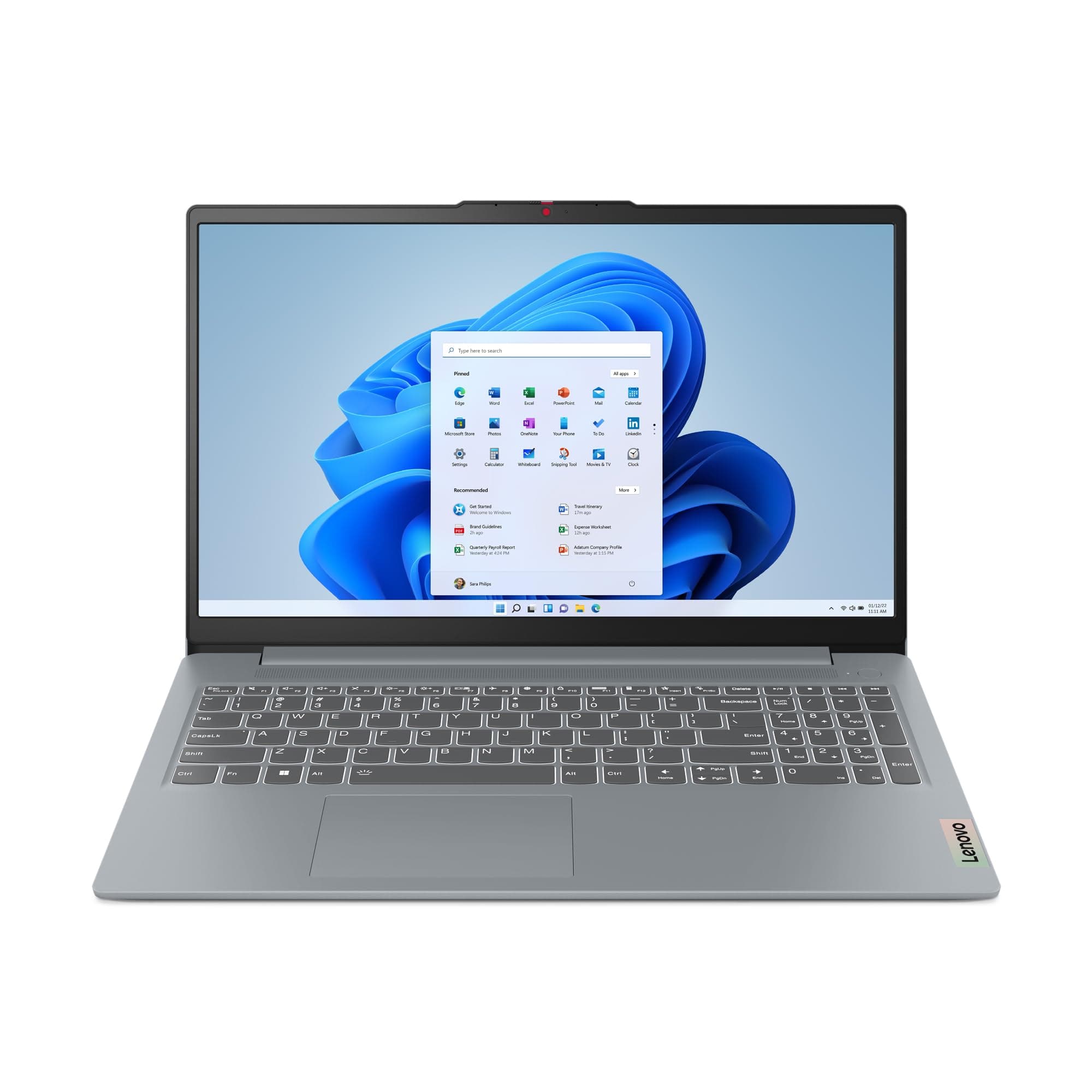 Lenovo IdeaPad Slim 3 Gen 8 - Ordenador Portátil 15.6" FHD (AMD Ryzen 5 40, Radeon 610M Graphics, 16 GB RAM, 512 GB SSD, USB-C, Wi-Fi 6, Windows 11 Home) Teclado QWERTY Español, Gris Ártico