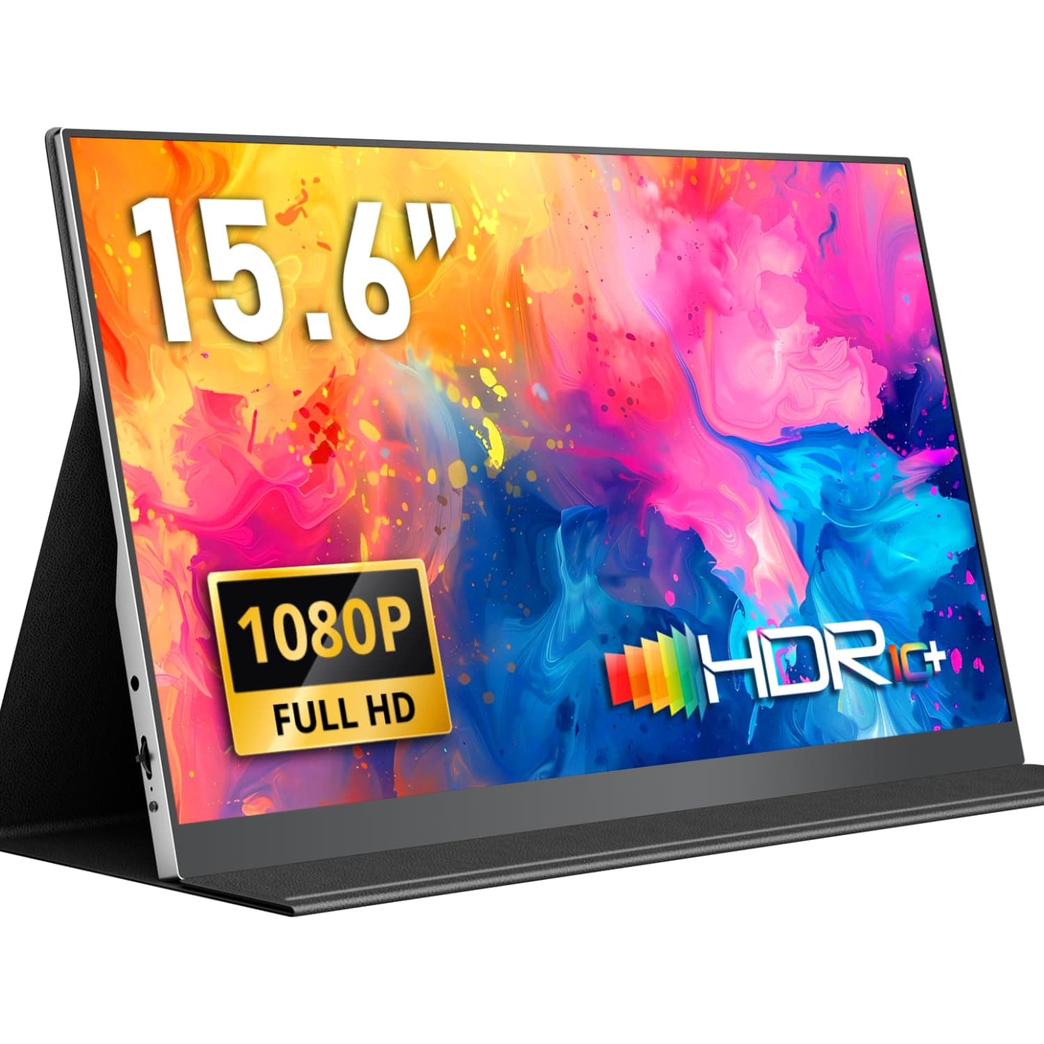 Yodoit Monitor Portátil Pantalla Portatil de 15,6 Pulgadas IPS 1080P FHD Display USB Type-C de Computadora, Juego HDR con HDMI/USB C para MacBook PC Xbox PS4/5 Nintendo Switch Teléfono