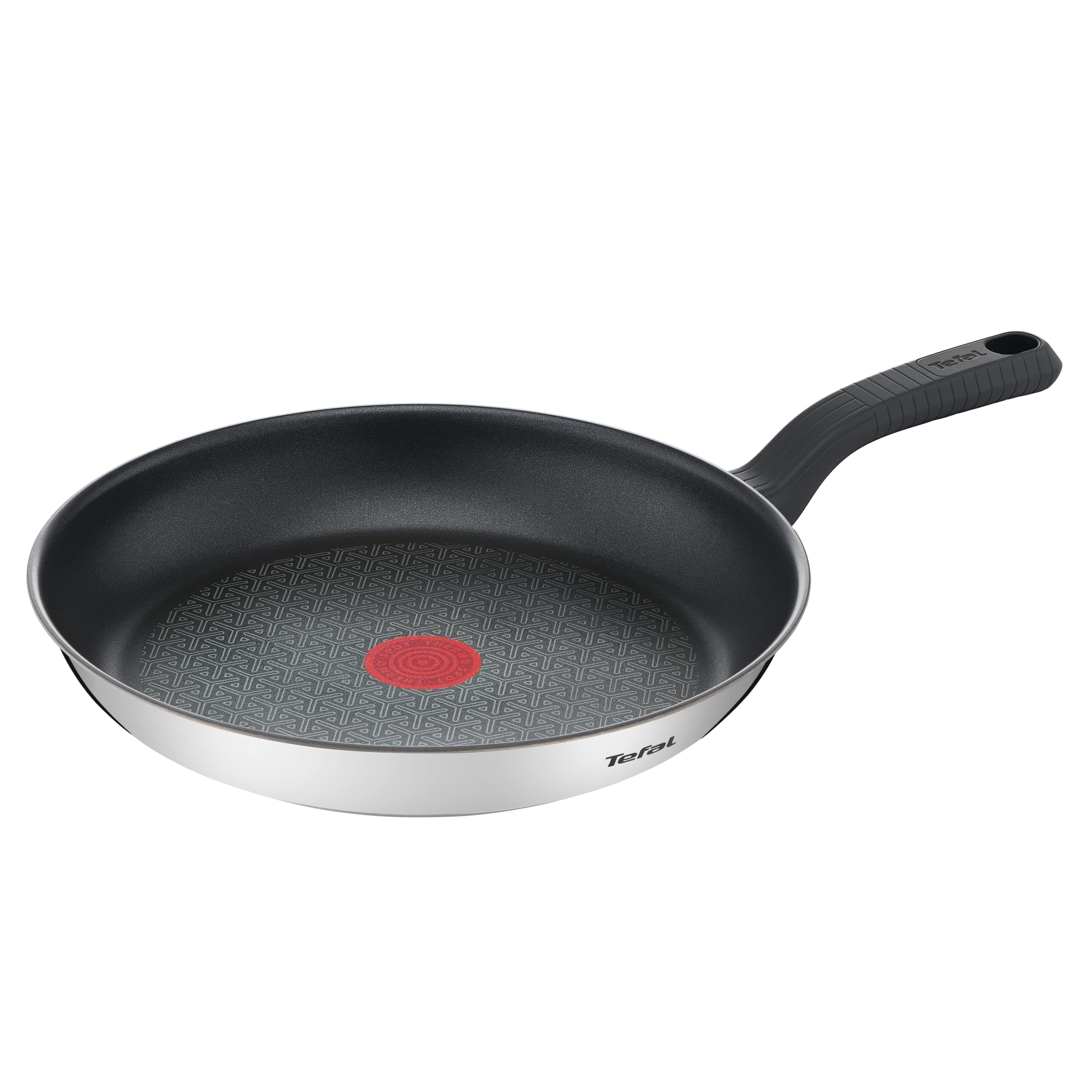 Tefal Comfort Max - Sartén de 30 cm, Apto inducción, Antiadherente, Revestimiento titanio, Thermo-signal, Apto lavavajillas y horno, Acero inoxidable