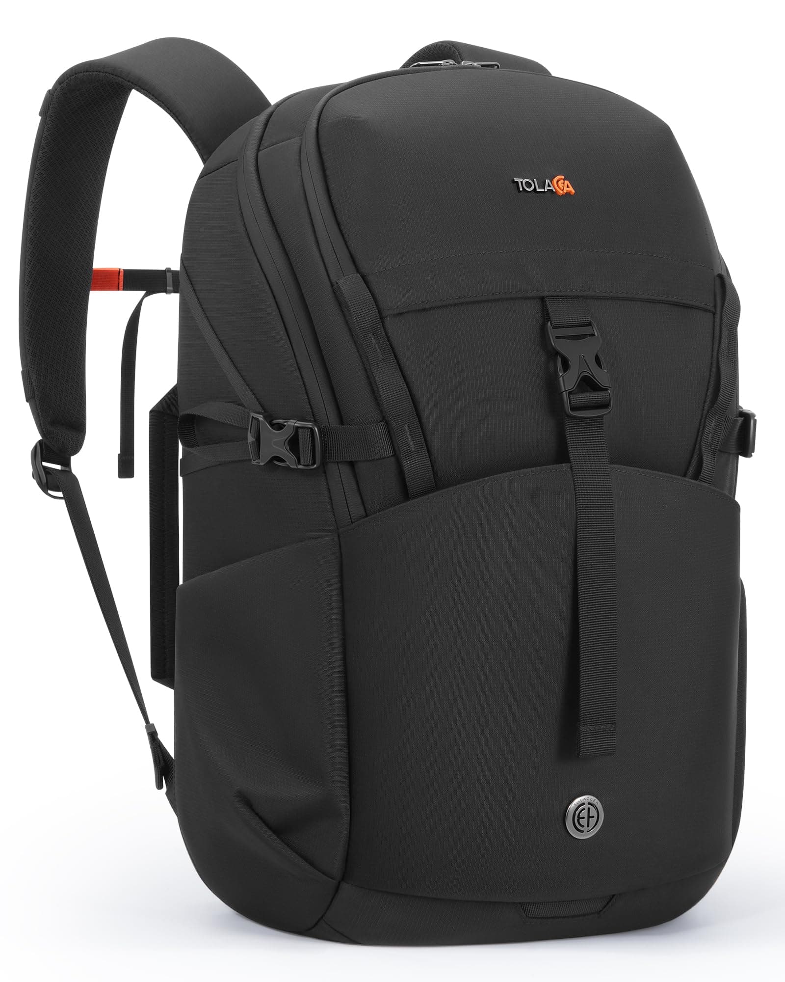 Tolaccea Mochila de Viaje Cabina – Mochila 30L para Ordenador Portátil 15,6″, Mochila de Trabajo y Uso Diario, Cremalleras YKK, Repelente al Agua y Antirrobo
