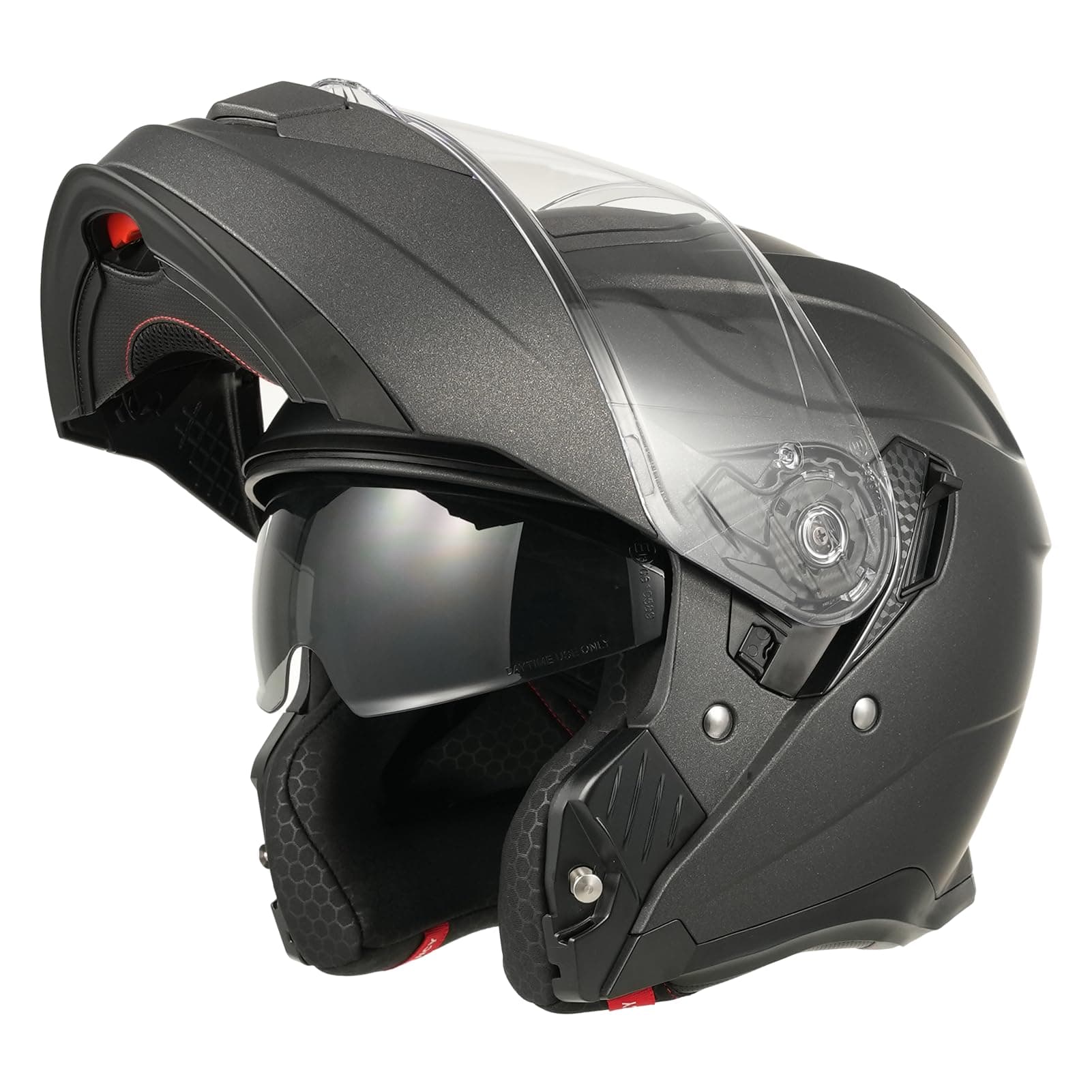 MY Casco Moto Modular 935, Homologado ECE 22.06 con Viseras Dobles para Hombre y Mujer