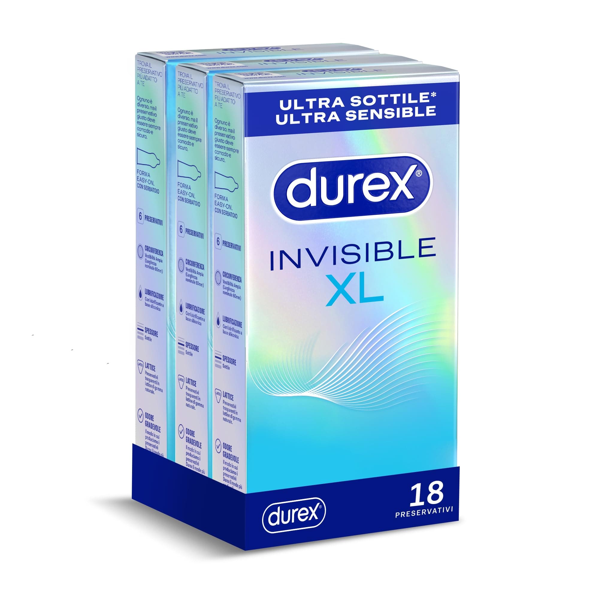 Durex Invisible Mix (1 unità (Confezione da 18))