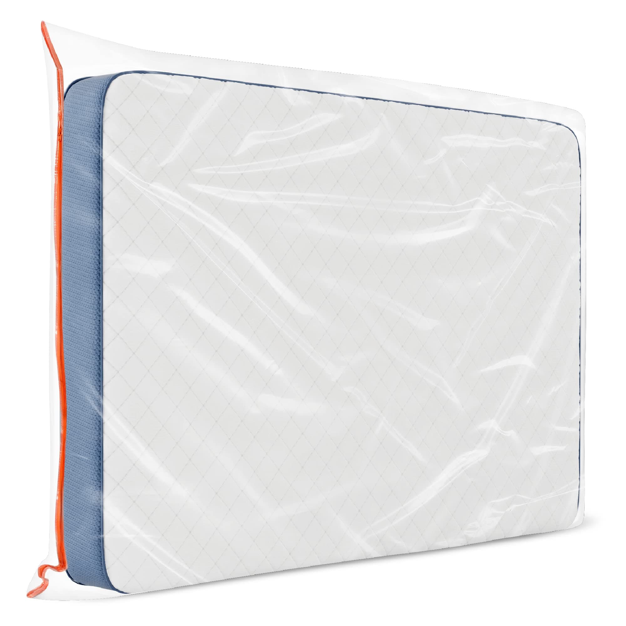 Dreamzie Housse Matelas Demenagement avec Zip Pratique - 11 Tailles Dispo - Housse Plastique Rangement Matelas - Housse Matelas 200x200 cm (Epaisseur 35 cm) en Plastique