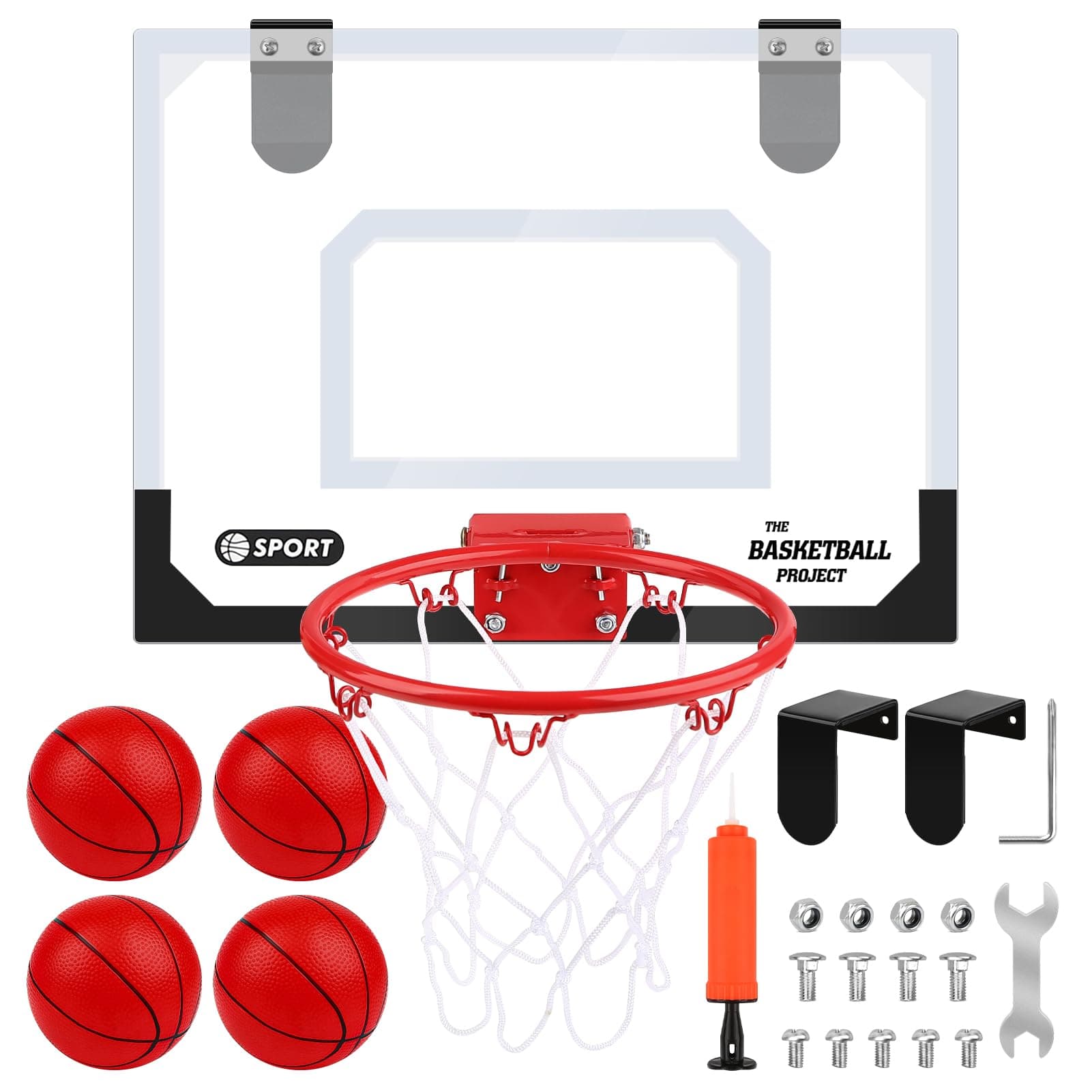 Dreamon Mini Canestro Basket Kit da Camera Bambini,Tabellone Basket Interno Giocattoli Sportivi per Bambino
