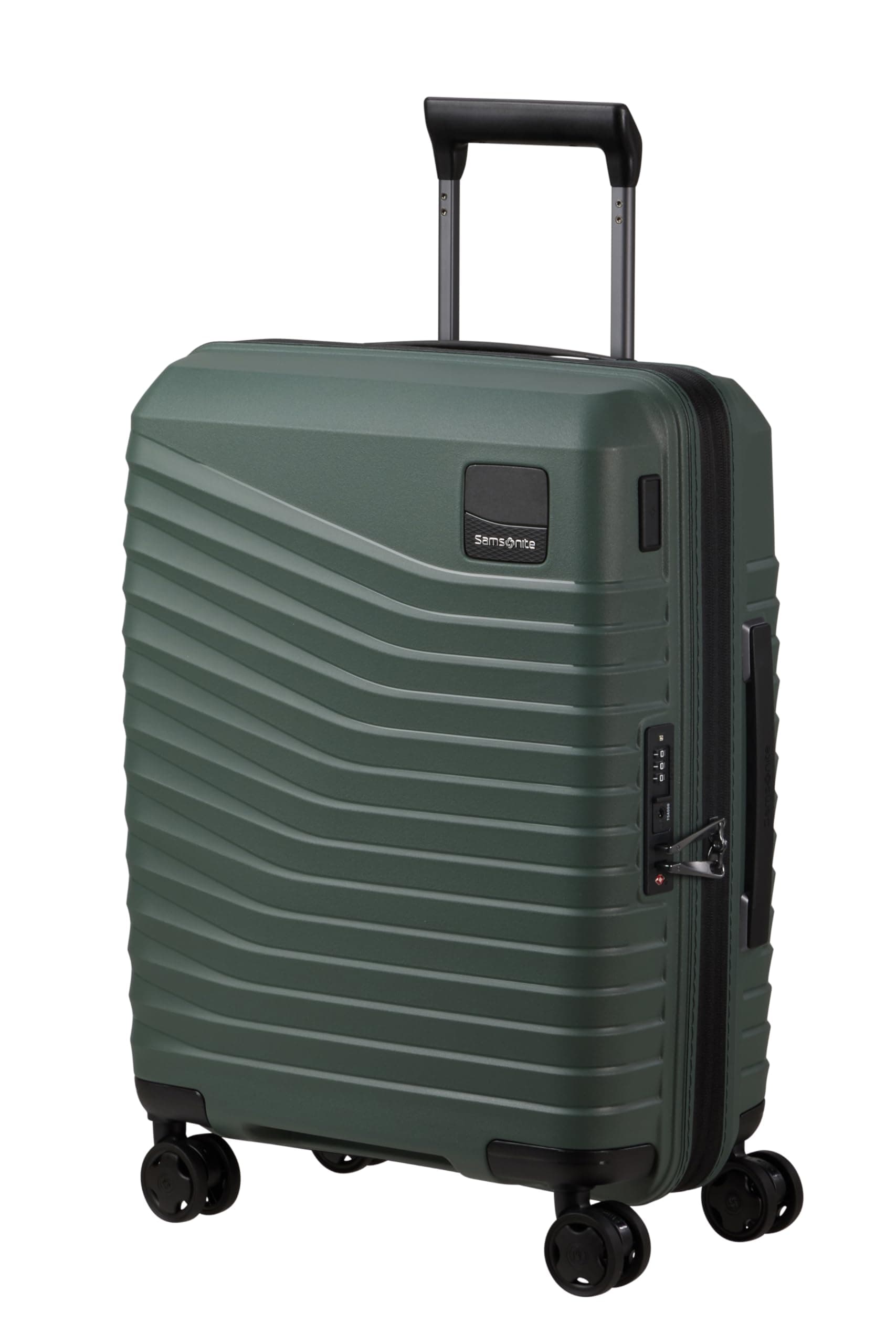 Samsonite Intuo - Spinner S, Luggage Manual expandible, 55 cm, 39/45 L, Verde (Olive Green)