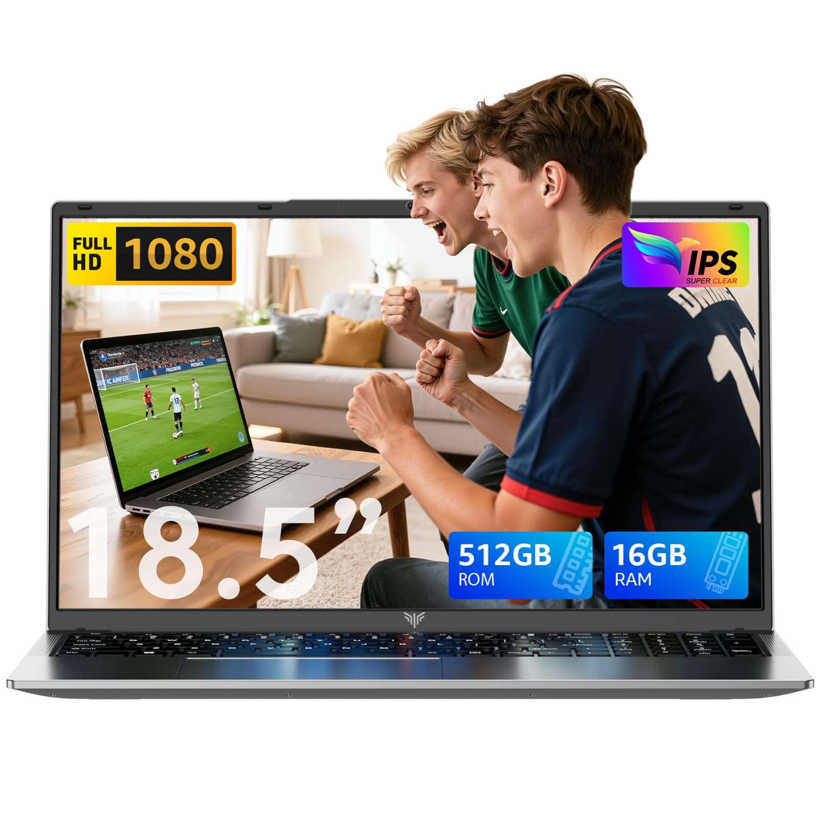 ACEMAGIC 2026 Ordinateur Portable 18.5 Pouces,8000 mah Processeur Twin Lake N150 (jusqu'à 3,6 GHz) 16 Go Ram DDR4 512 Go SSD Extension 2 to, WiFi 5G,Bluetooth 5.0, HDMI, USB3.2,Type-C,Laptop