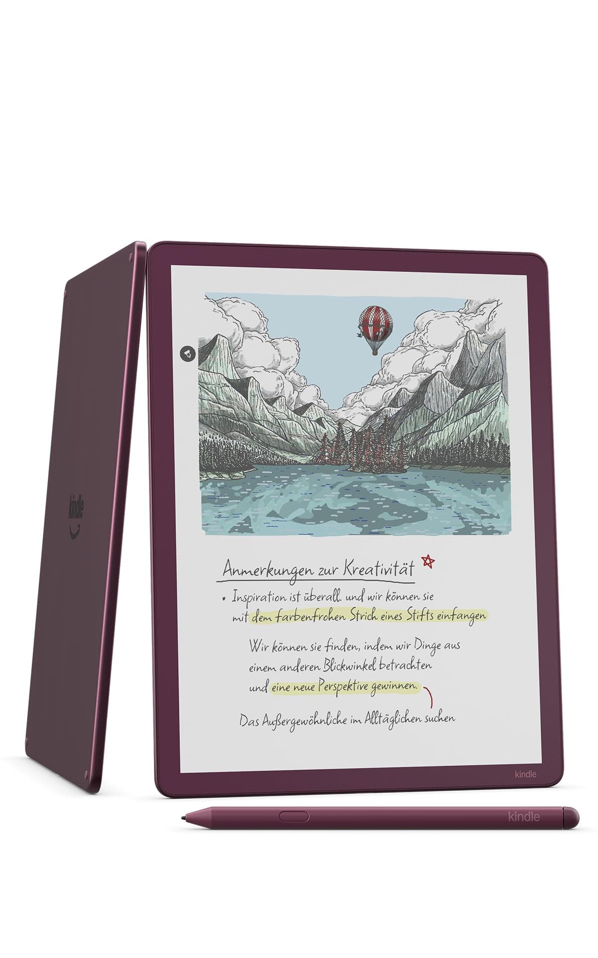 Amazon Kindle Scribe Colorsoft 64 GB (neueste Generation) – 11-Zoll-Farbdisplay mit Frontlicht – Dünn, leicht, leistungsstark – Dokumente, Bücher und integriertes Notizbuch – Feige