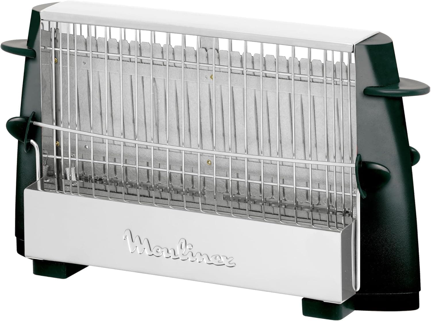 Moulinex Multipan, Tostador Clásico, Para 4 Rebanadas, Inox y negro | Potencia de 760 W, Botón ON/OFF, Asas seguras de toque frío, Fácil manejo, A15453