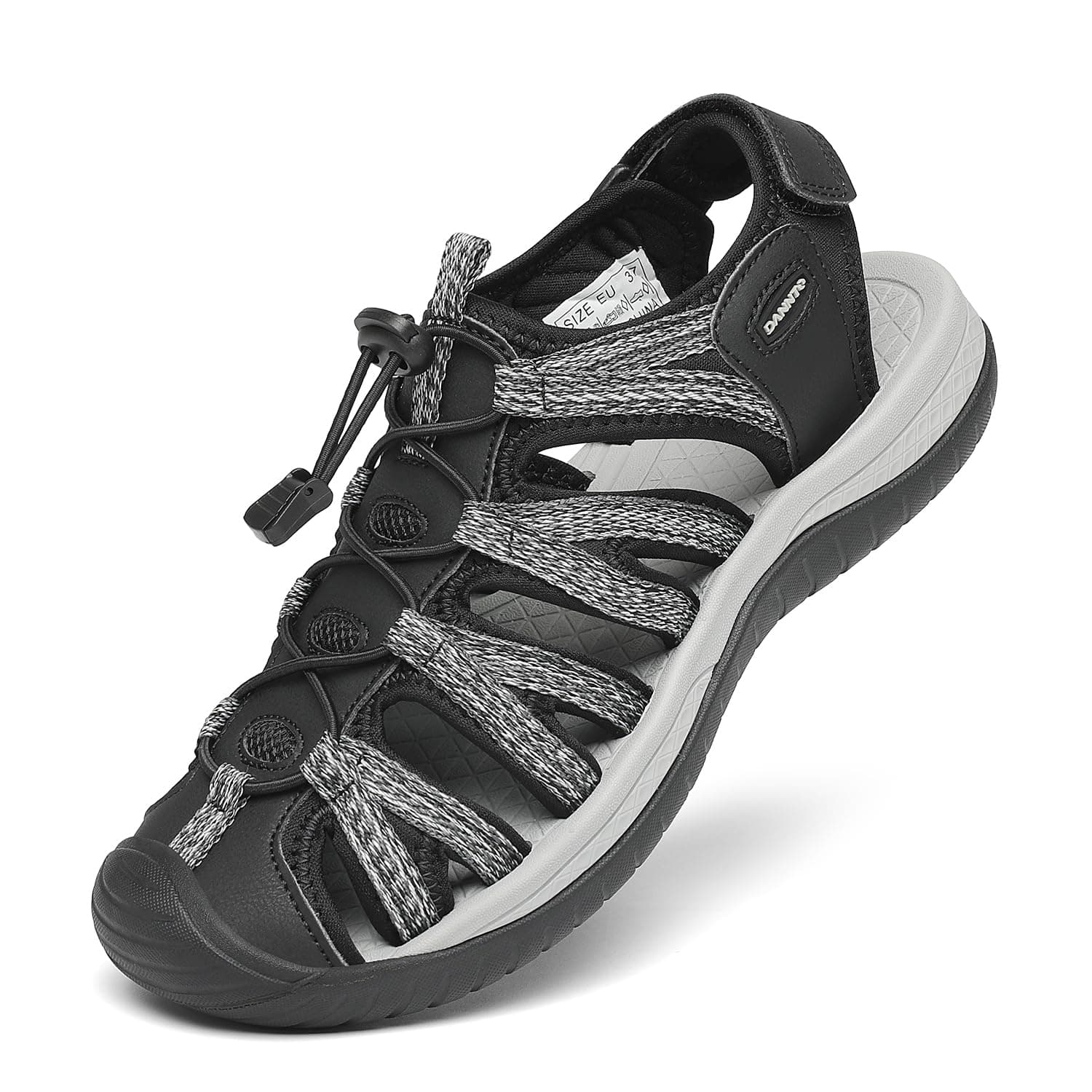 Dannto Sandalias de caminata para mujeres aire libre sandalias de senderismo Sandalias cerradas de goma para deportivas