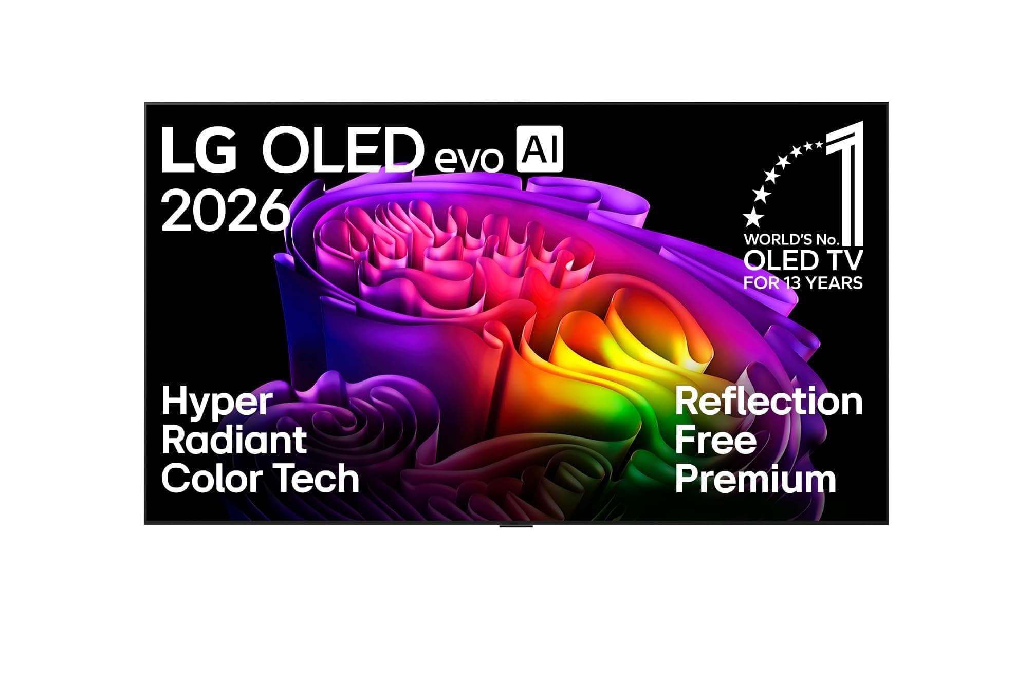 LG OLED65G67LW TV 65 Zoll, 4K OLED Evo AI, α11 Gen3 Prozessor, webOS 26, 120Hz, VRR bis zu 165Hz, Modelljahr 2026, Energieklasse E