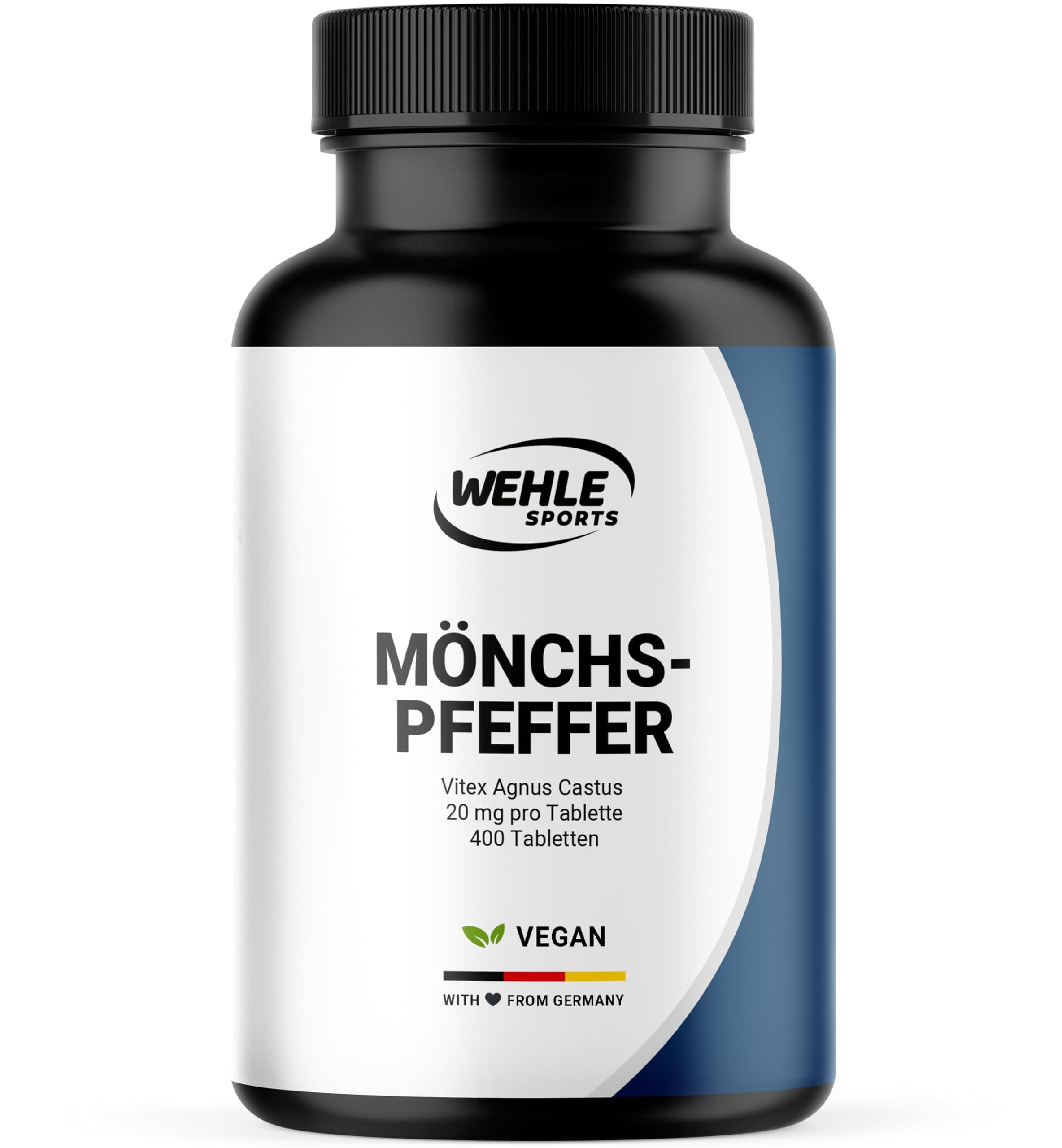 Mönchspfeffer hochdosiert - 400 Tabletten - 20mg pro Tablette - 10:1 Extrakt aus Original Agnus Castus - Nahrungsergänzungsmittel- Vegan und produziert in Deutschland Laborgeprüft