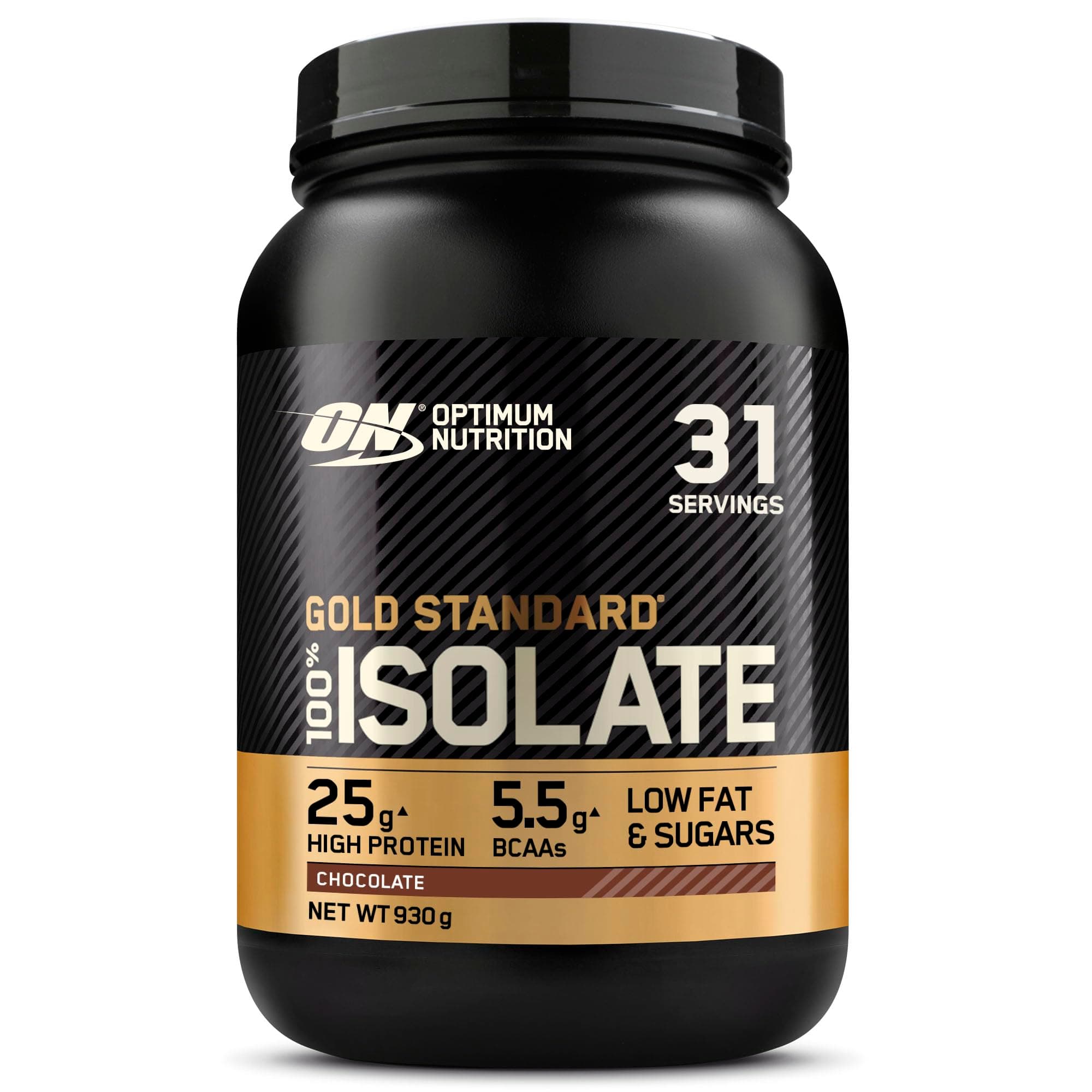 Optimum Nutrition Gold Standard 100% Isolat de Protéine de Whey en Poudre, Goût Chocolat, 930g, 31 Doses