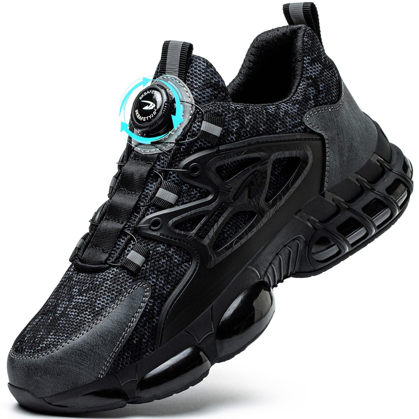 Zapatos de Seguridad para Hombre Mujer Ligero Zapatillas de Seguridad Comodo Zapatos de Trabajo con Punteras de Acero Transpirable Antideslizantes 38-46 EU