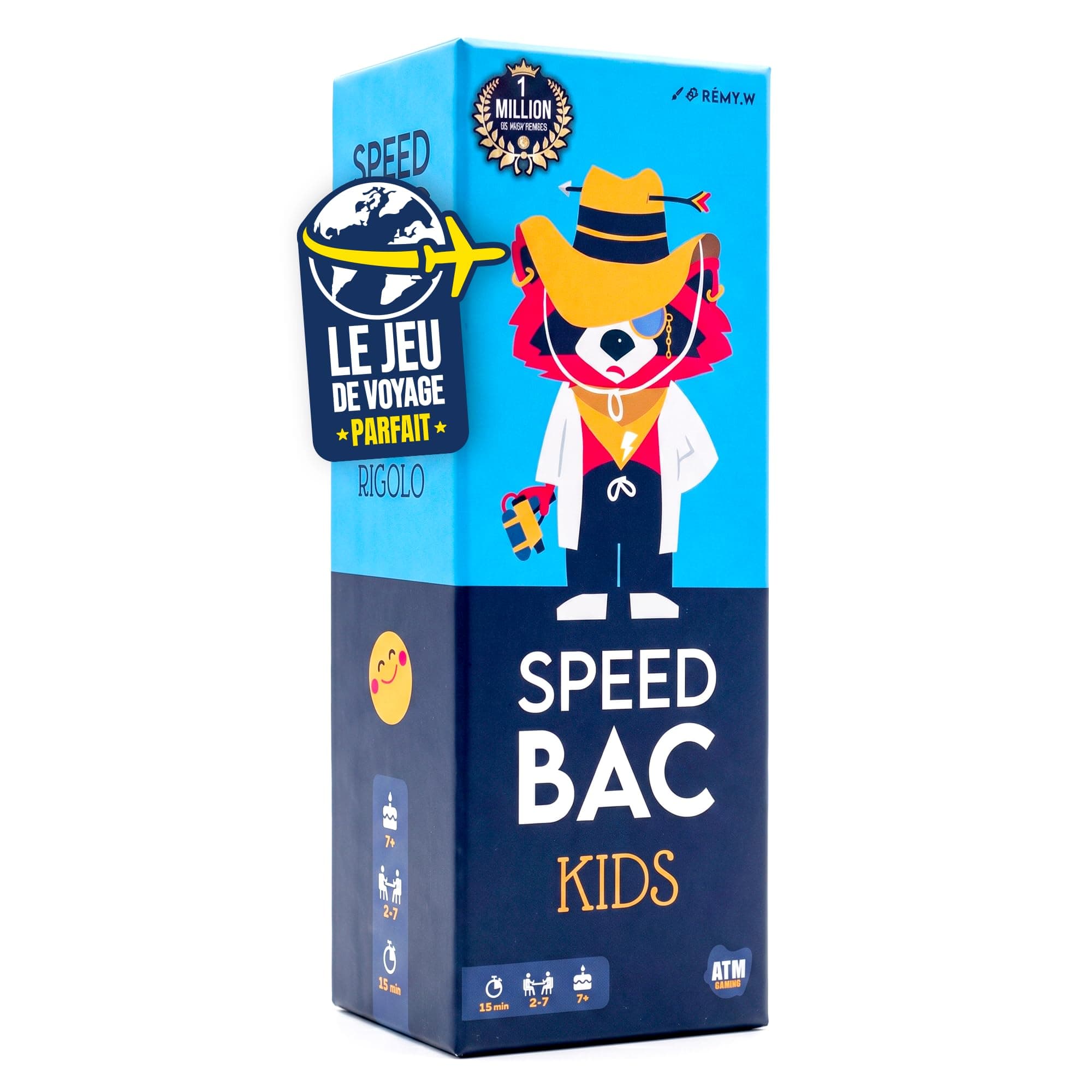 ATM Gaming Speedbac Kids - Jeu de société Enfants - Parfait pour Mettre l'ambiance en Famille - 2 à 7 Joueurs - Grand Prix du Jouet 2024 - A Partir de 7 Ans - Format Voyage
