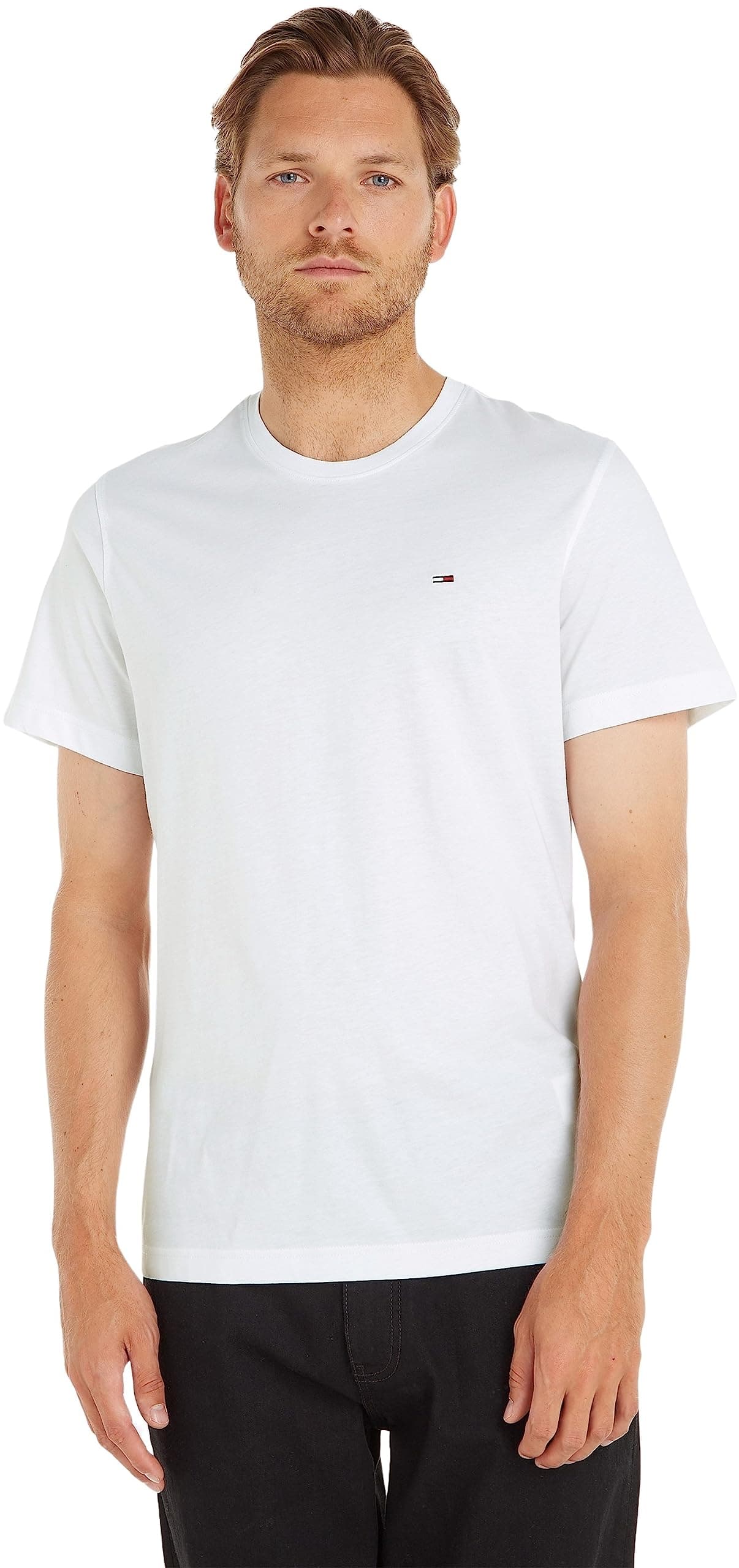 Tommy Jeans Uomo T-Shirt Maniche Corte Original Slim Fit