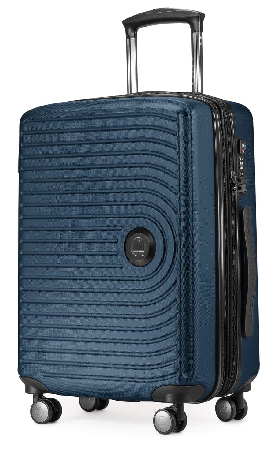 HAUPTSTADTKOFFER Mitte - Equipaje de Mano 55x40x23, TSA, 4 Ruedas, Maleta de Viaje, Rígida, con Ruedas, de Mano, de Cabina, Azul Oscuro