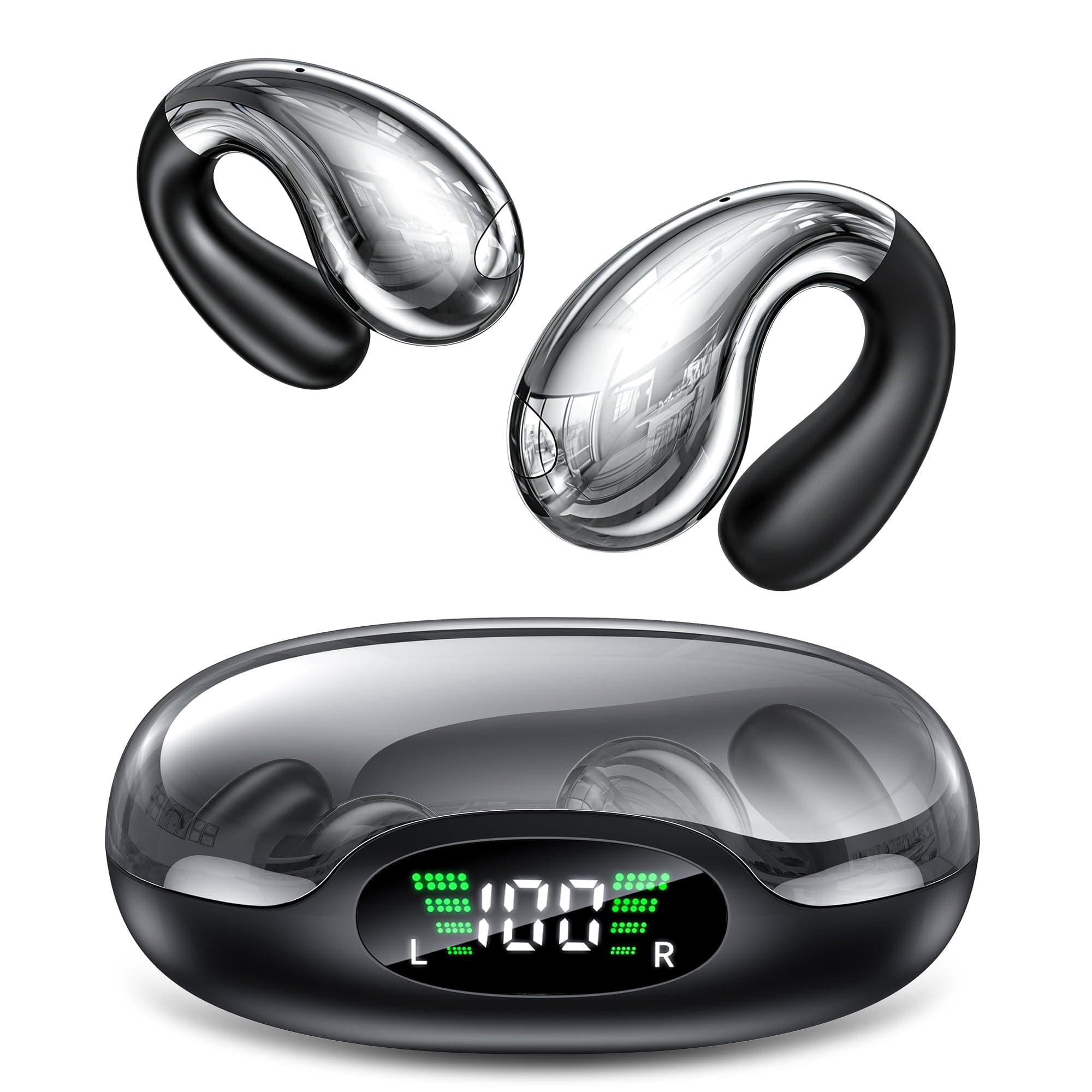 Boytond Auriculares Traductor En Tiempo Real - Traductor Instantaneo de Voz, Auriculares Inalambricos con IA, 199 Lenguas, Traducción Simultánea, Audio Hi-Fi y Pinganillo Multilingüe, Glaciar Negro