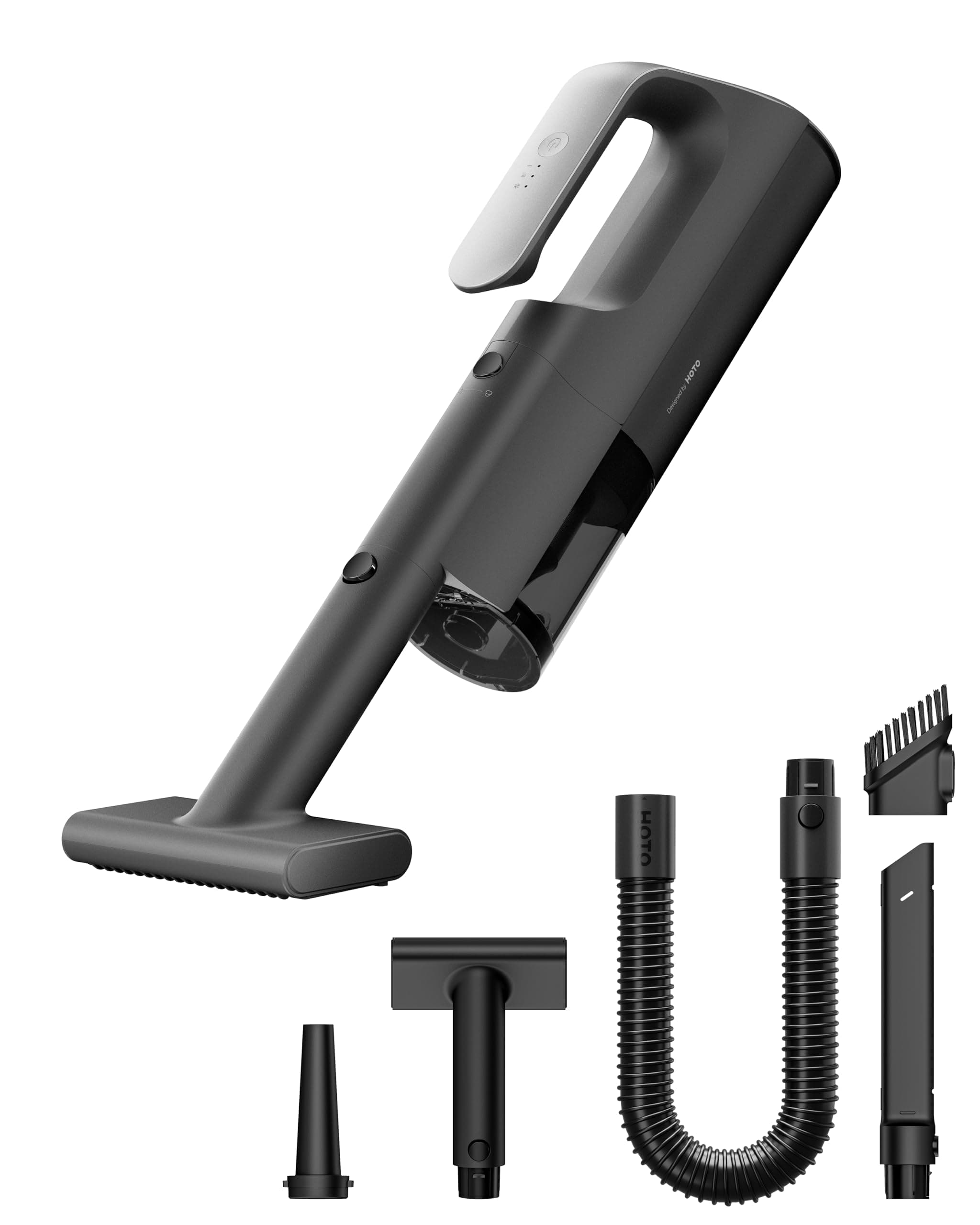 HOTO BlowVac™ Aspirapolvere Auto, 23000Pa Aspirabriciole Senza Fili Potente, 3 Modalità di Aspirazione, 2 in 1 con Funzione Soffiatore, Aspirapolvere Portatile per Auto, Scrivania, Barca, Casa